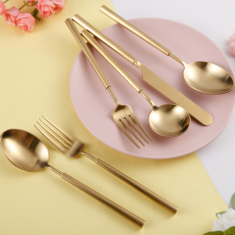 Barton Luxury Gold Cutlery Set