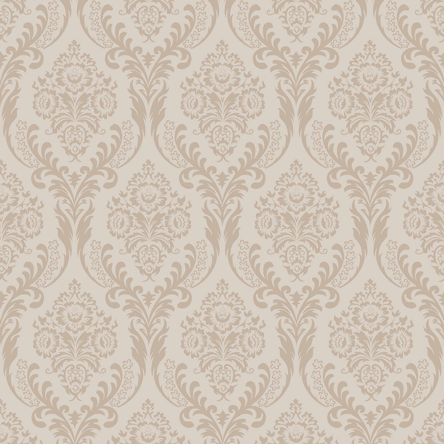 Premium Beige Damask Wallpaper