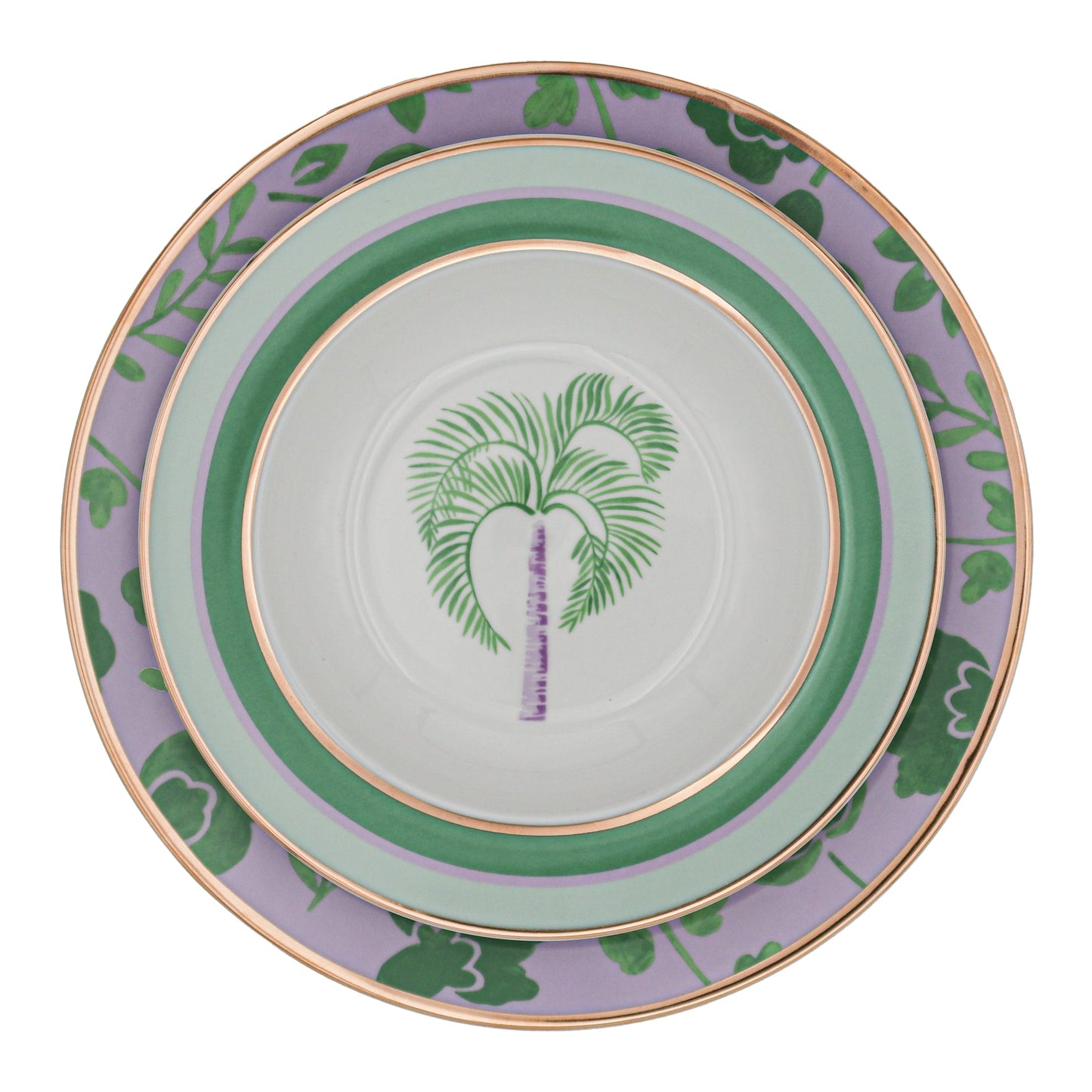 Bernadette Palm Soup Bowl - Set of 4 (+1 Bonus Bowl)