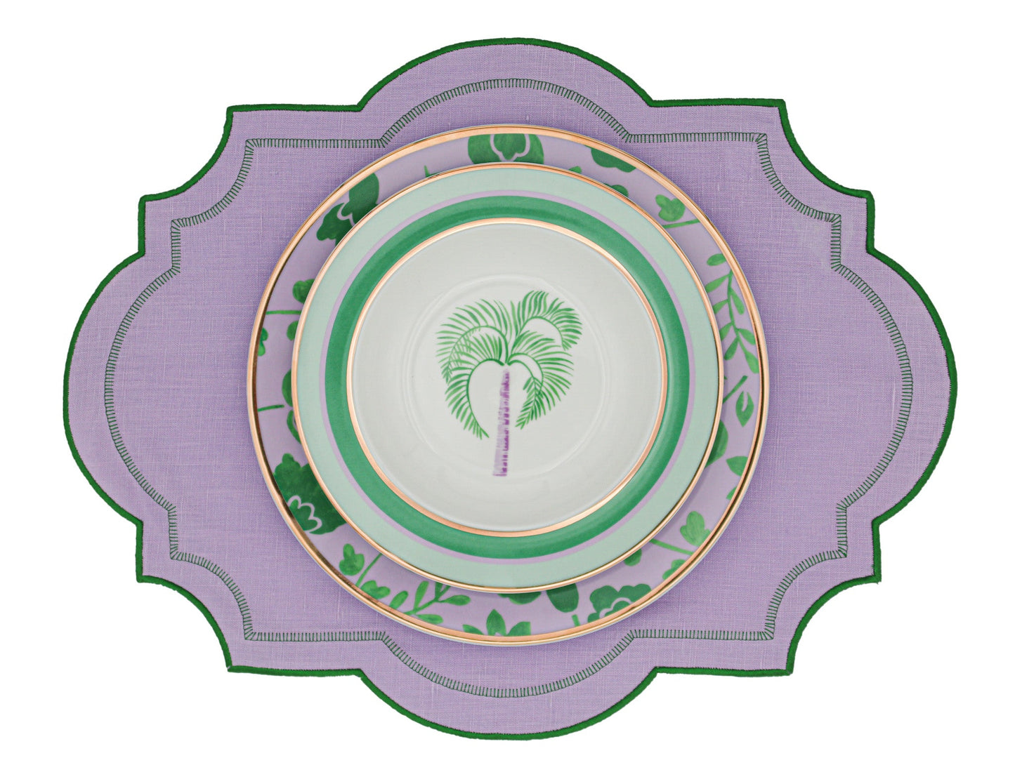 Bernadette Palm Soup Bowl - Set of 4 (+1 Bonus Bowl)