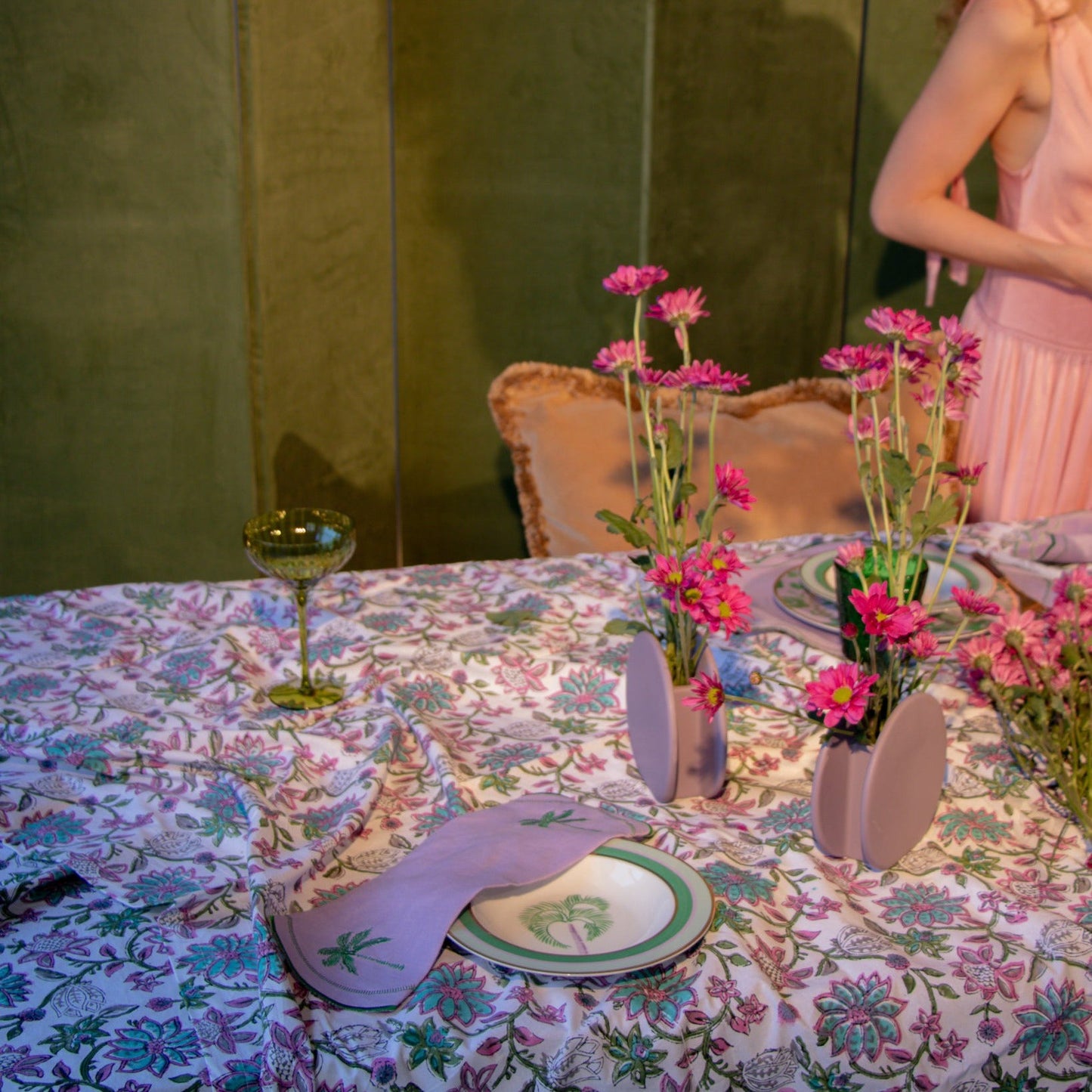 Bernadette Palm Soup Bowl - Set of 4 (+1 Bonus Bowl)