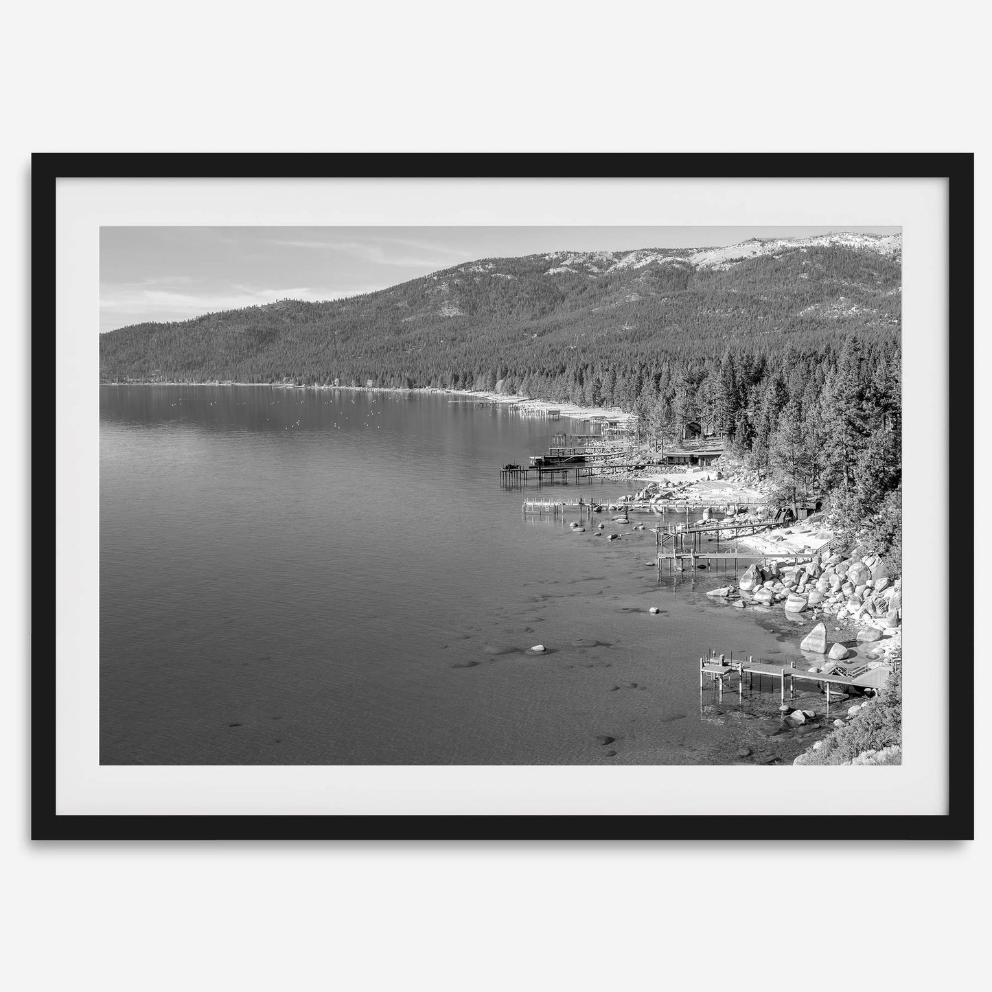 Tahoe Shore B&W