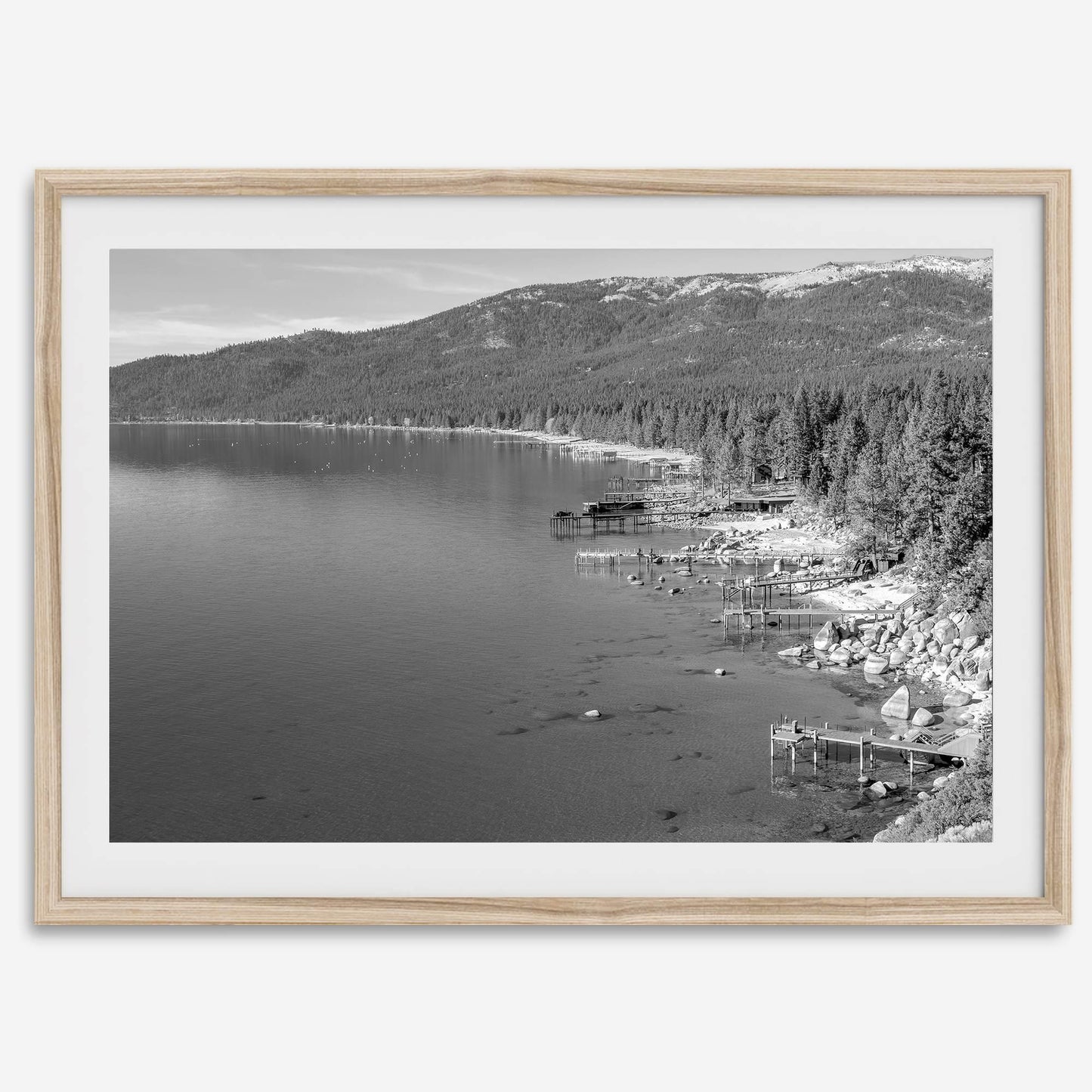 Tahoe Shore B&W