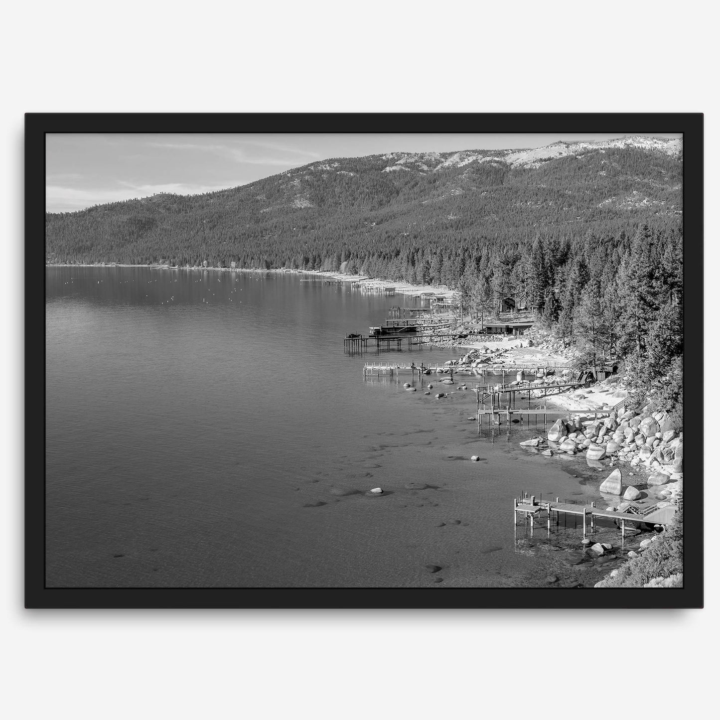 Tahoe Shore B&W