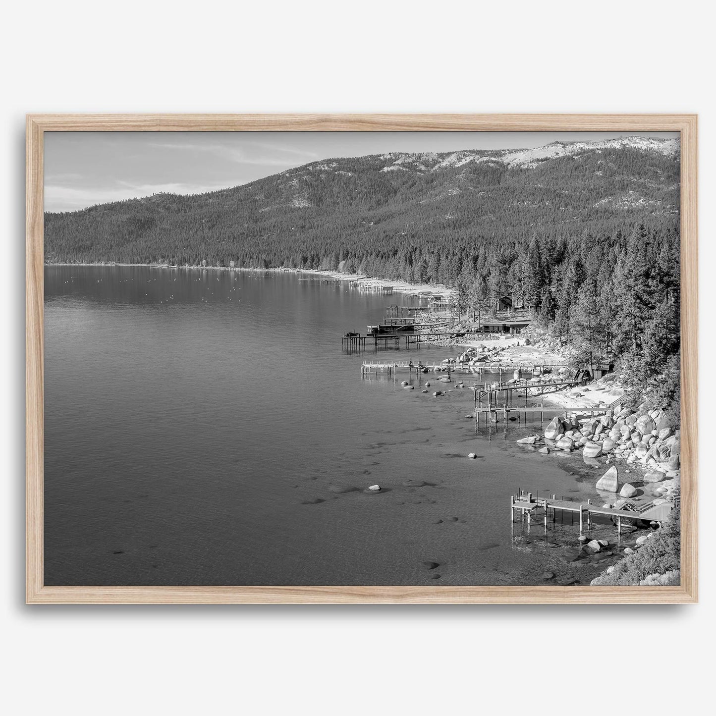 Tahoe Shore B&W