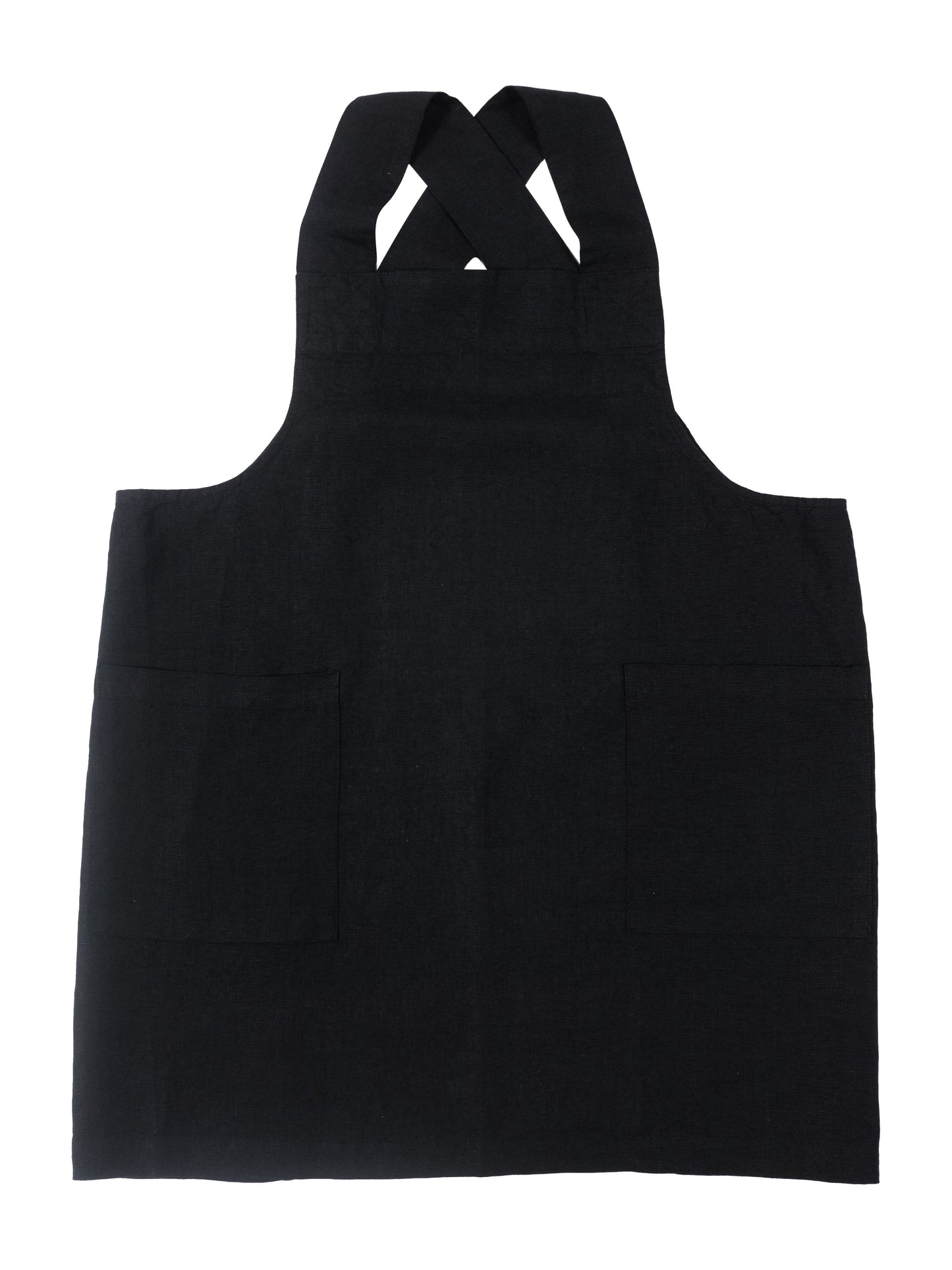 KAF Home Firenze 100% Stone Washed Linen  Cross Back Smock Apron