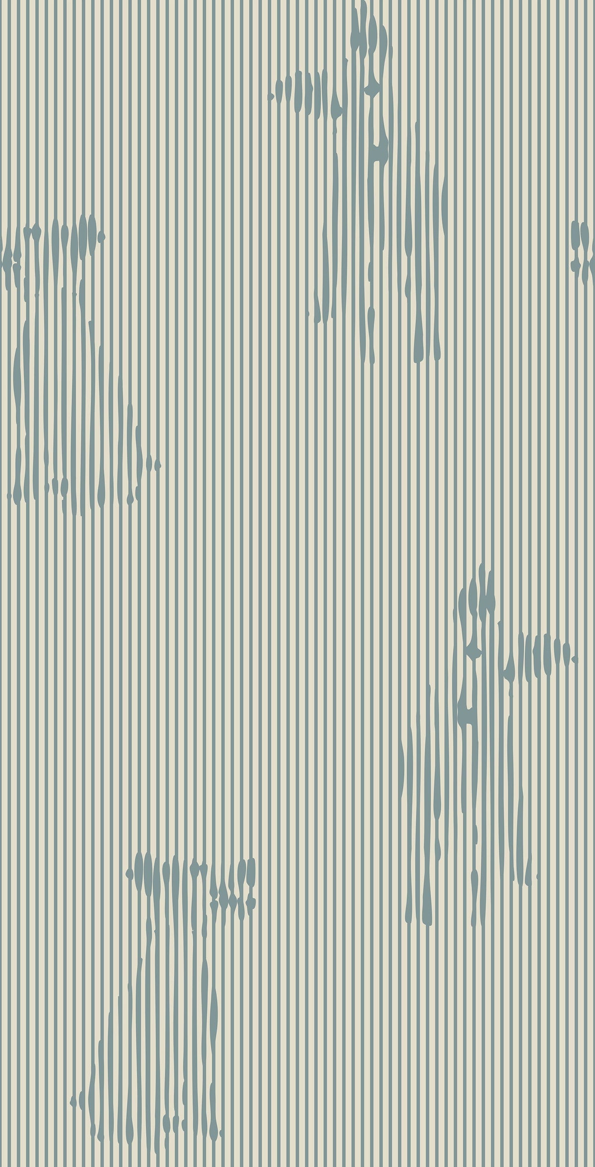 Blue Stripe Playful Dog Silhouette Wallpaper