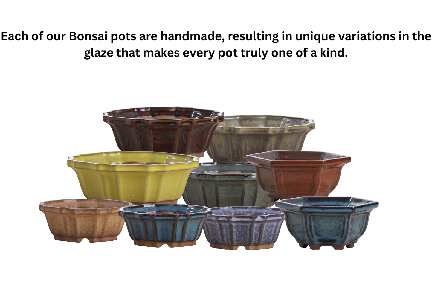 Willow Bonsai Ceramics Flower Design Bonsai Pot 5 Inch – Elegant Ceramic Bonsai & Succulent Planter, High‑Fired Frost‑Proof Stoneware with Drainage & Wiring Holes, Handmade in USA (Dark Honey)