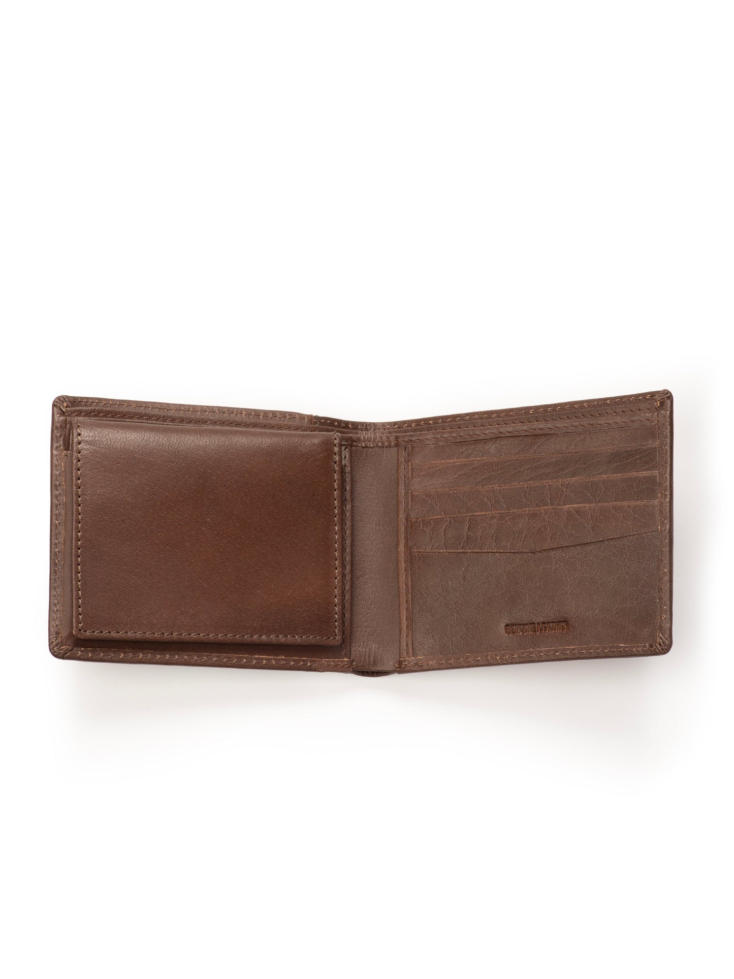 Wealth Ward Brown Bi-folded Wallet