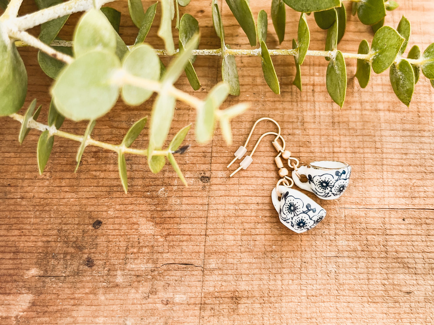 Bluebell Tea Cup Earrings
