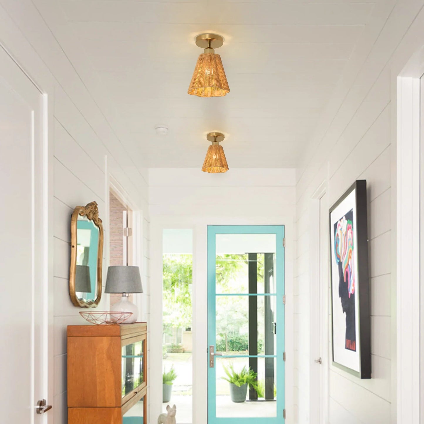 7 Inch Yves 1-Light Semi-Flush Mount Ceiling Light