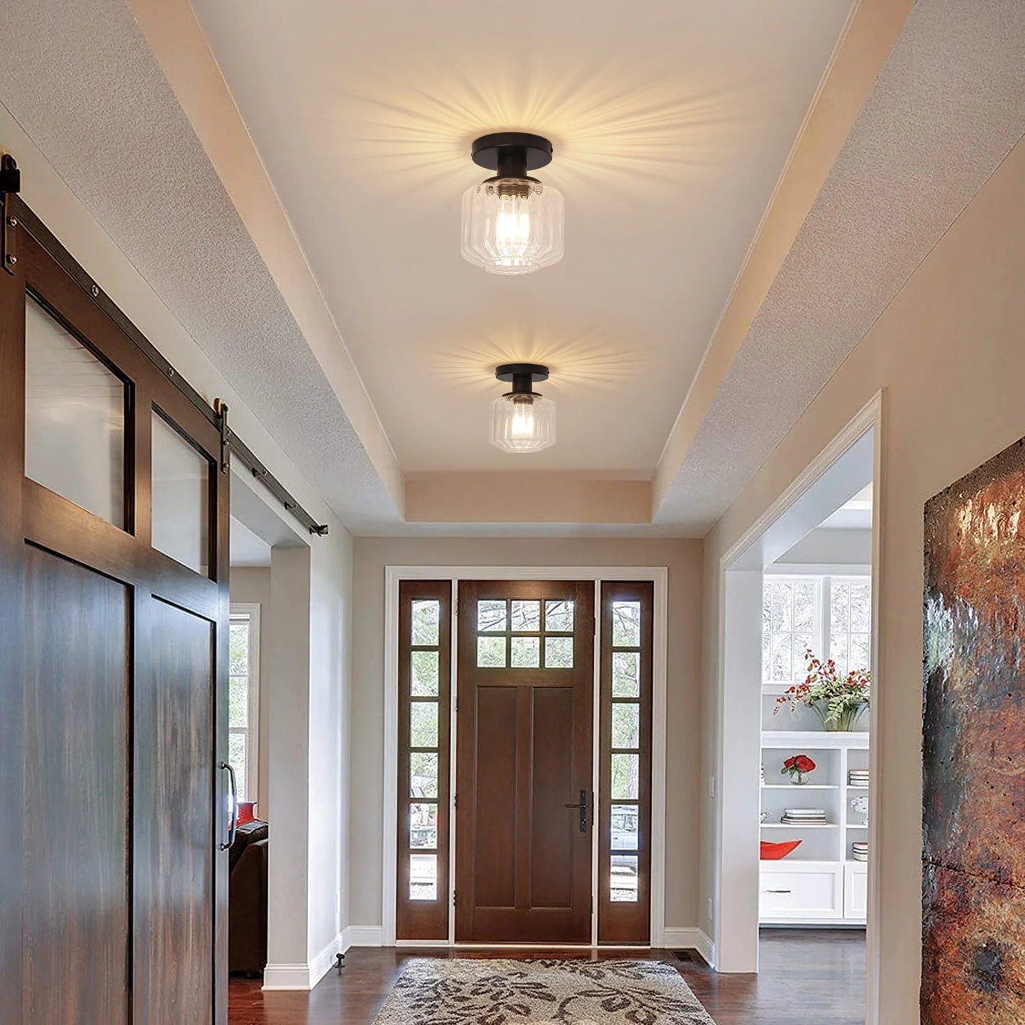 6 Inch Marico 1-Light Semi-Flush Mount Ceiling Light