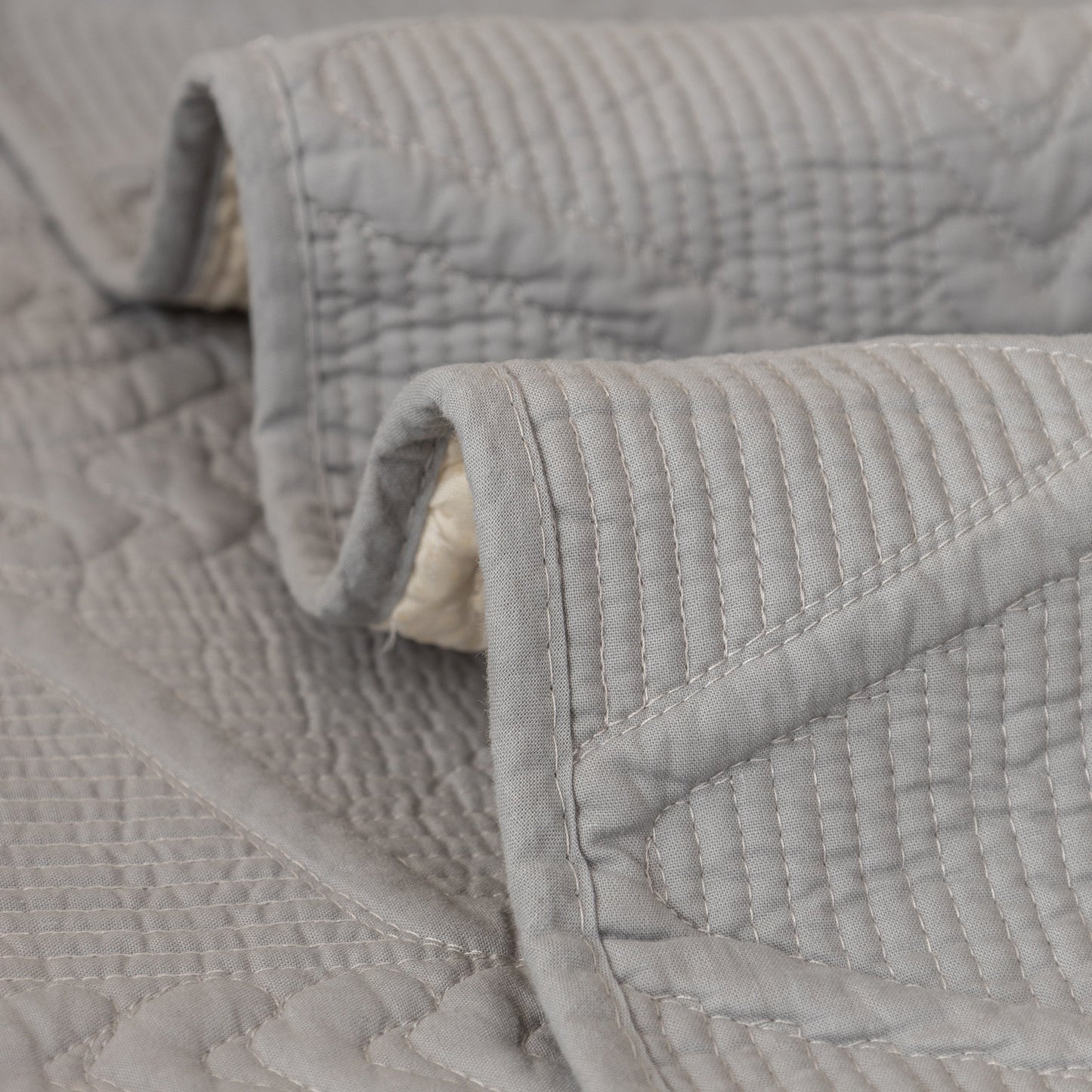 Geometric Textured Cotton Quilted Sofa Cover, Non-Slip Washable Couch Protector