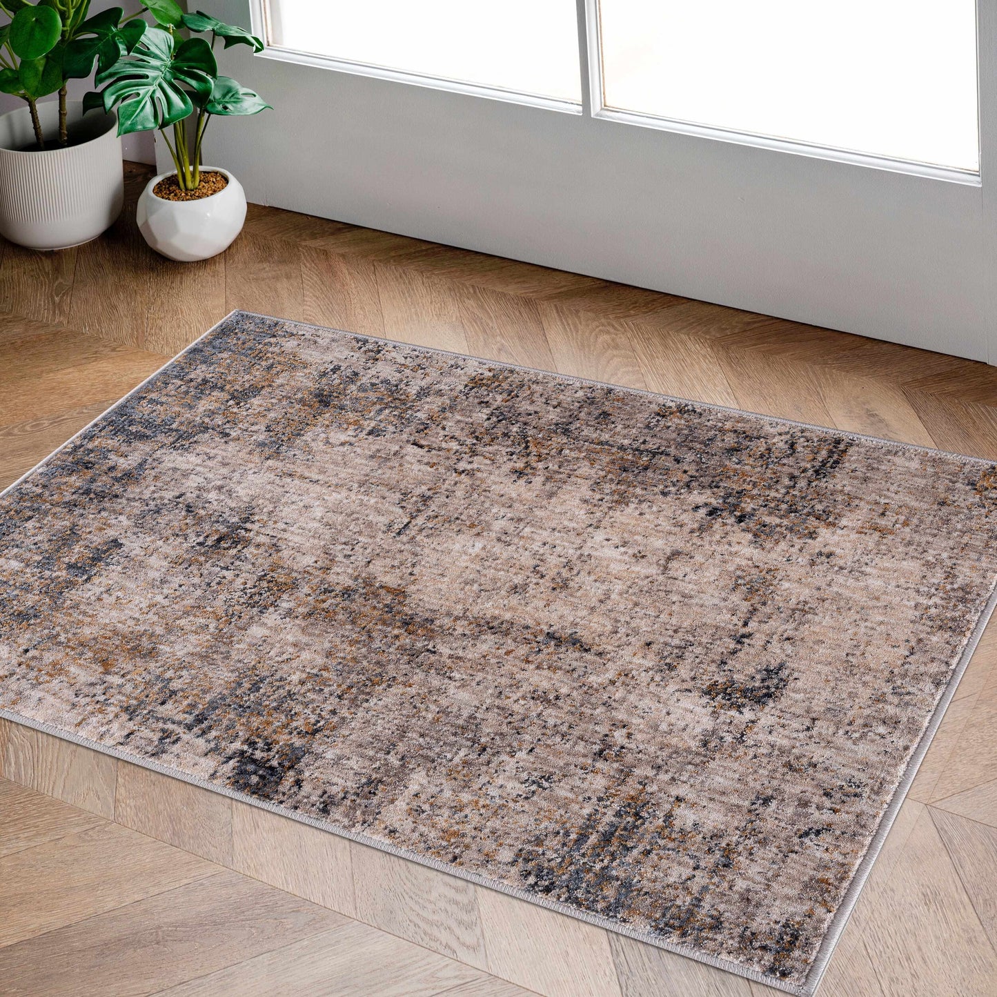 Odell Abstract Luxe Fringe Rug
