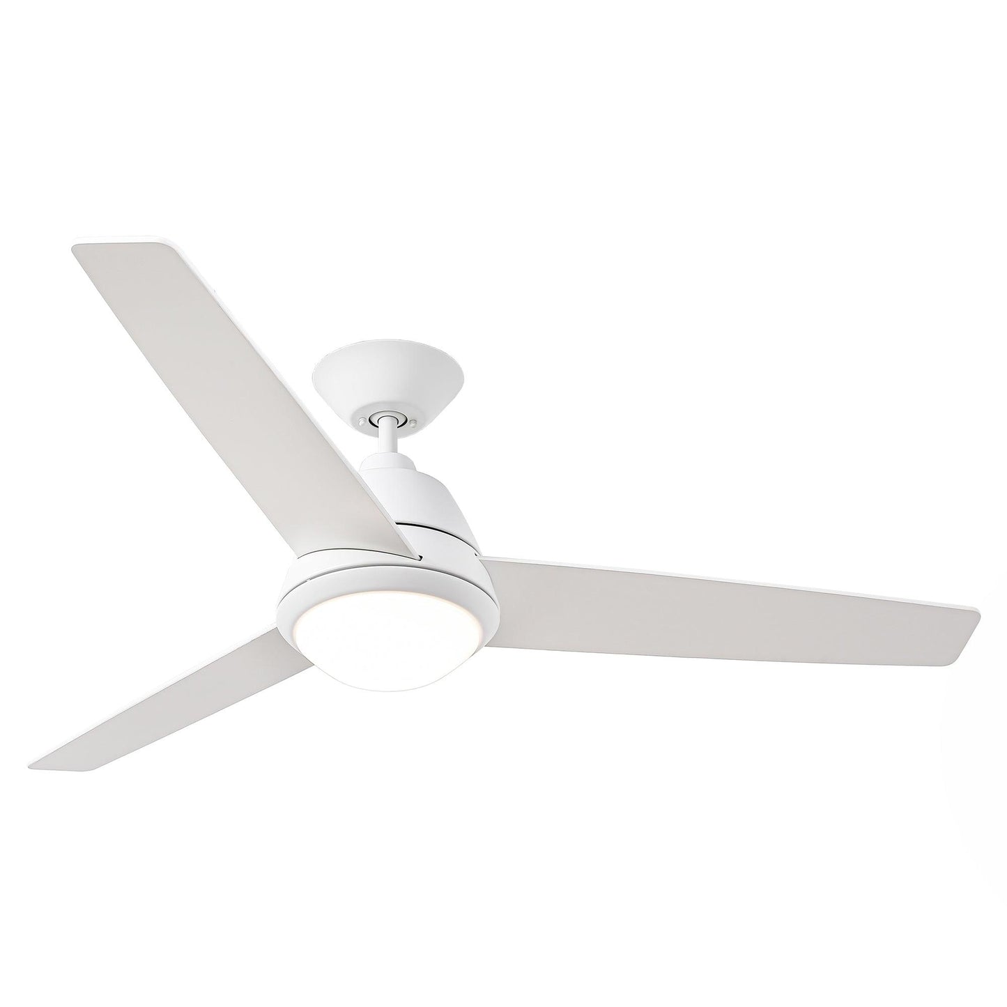 52" 4 Speed Wall Control Ceiling Fan with LED Lighting