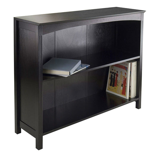 Espresso Sturdy 3 Tier Bookcase Shelf
