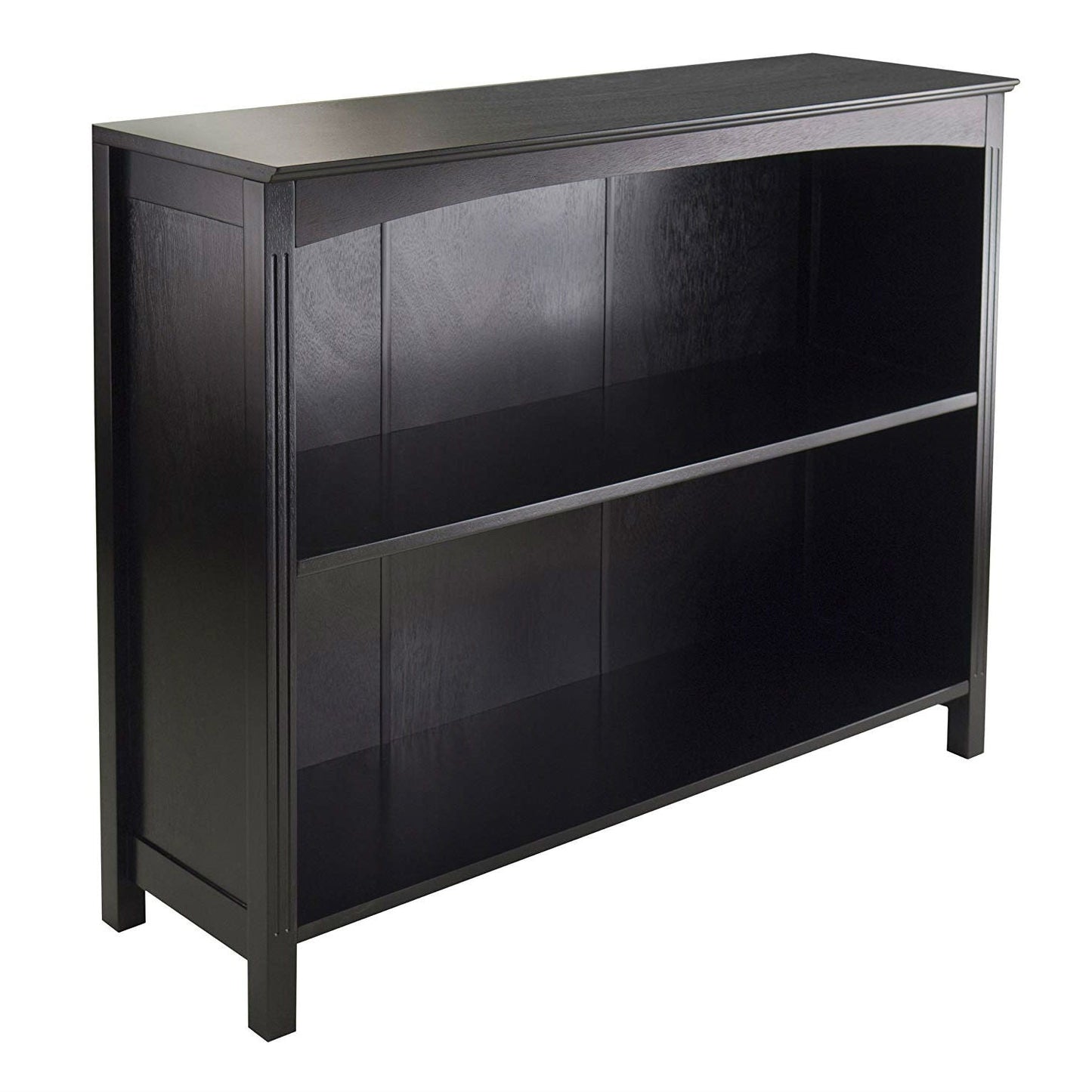 Espresso Sturdy 3 Tier Bookcase Shelf