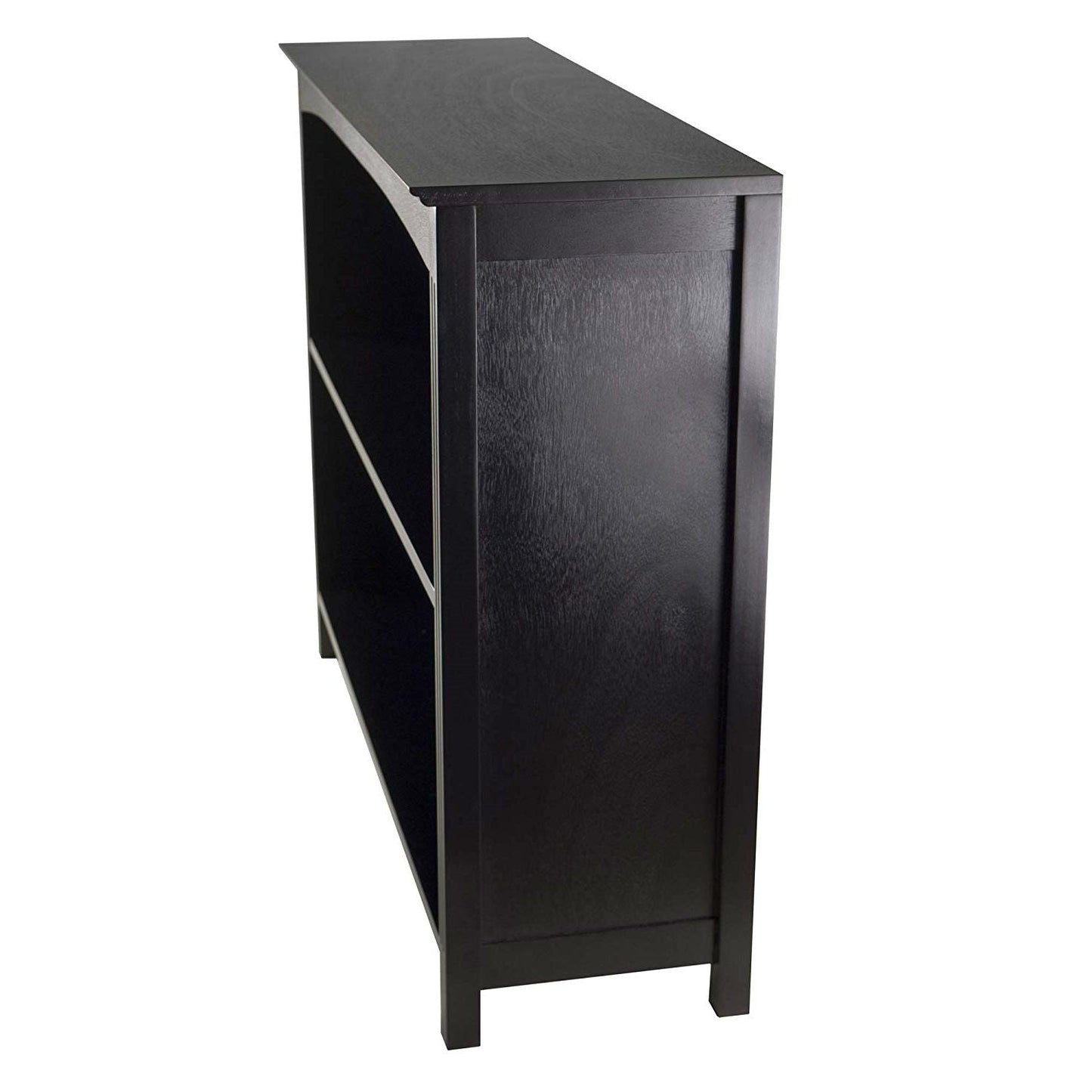 Espresso Sturdy 3 Tier Bookcase Shelf