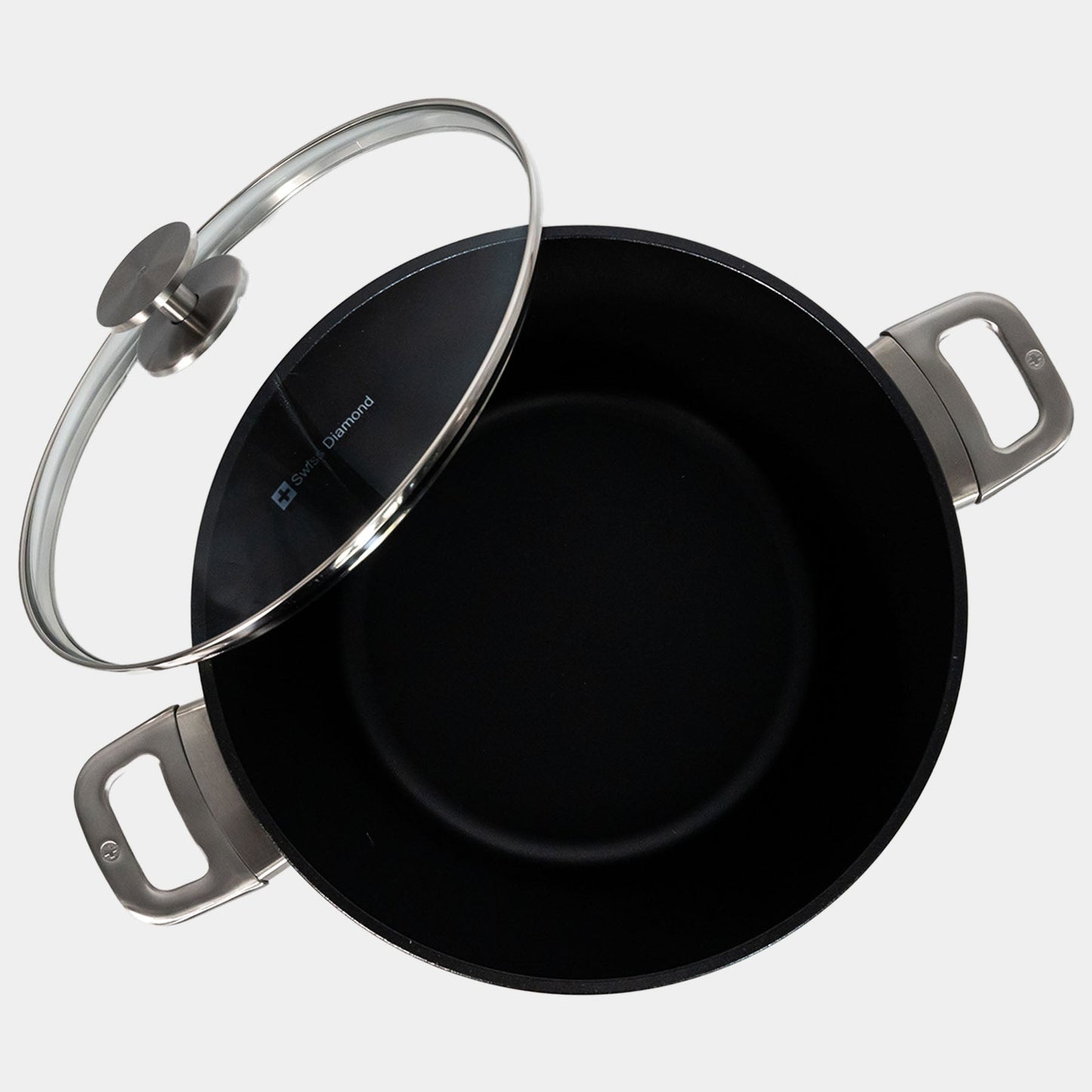 CHD Nonstick Stock Pot with Glass Lid