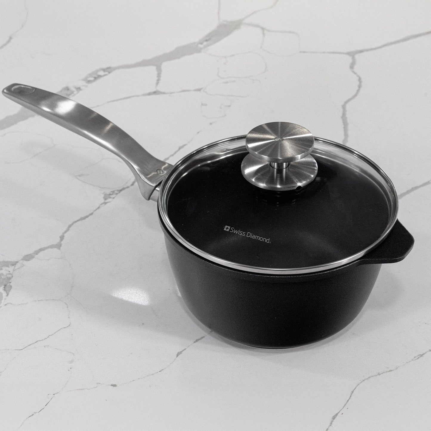 CXD PFAS Free Nonstick Saucepan with Glass Lid