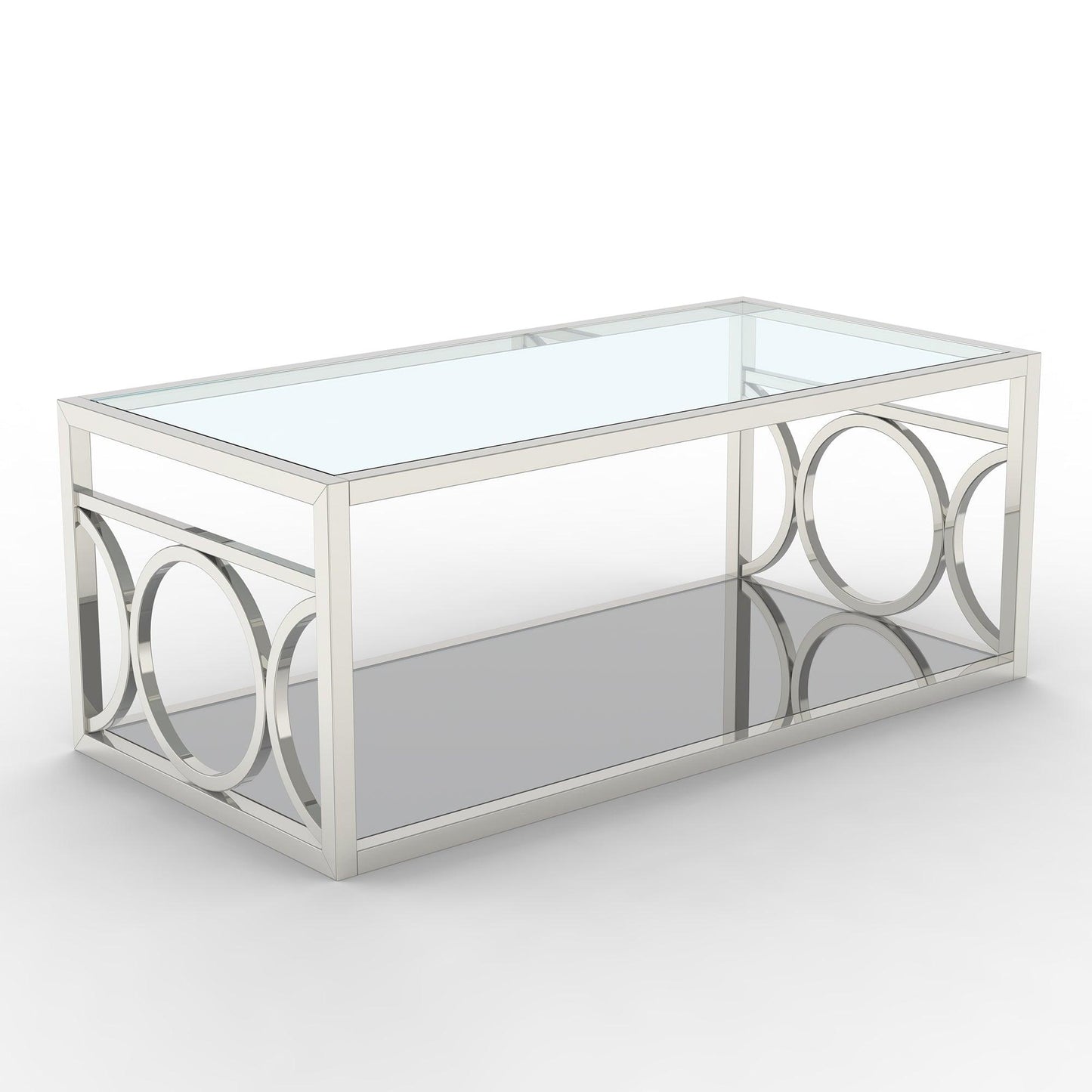47" Contemporary Coffee Table in Chrome