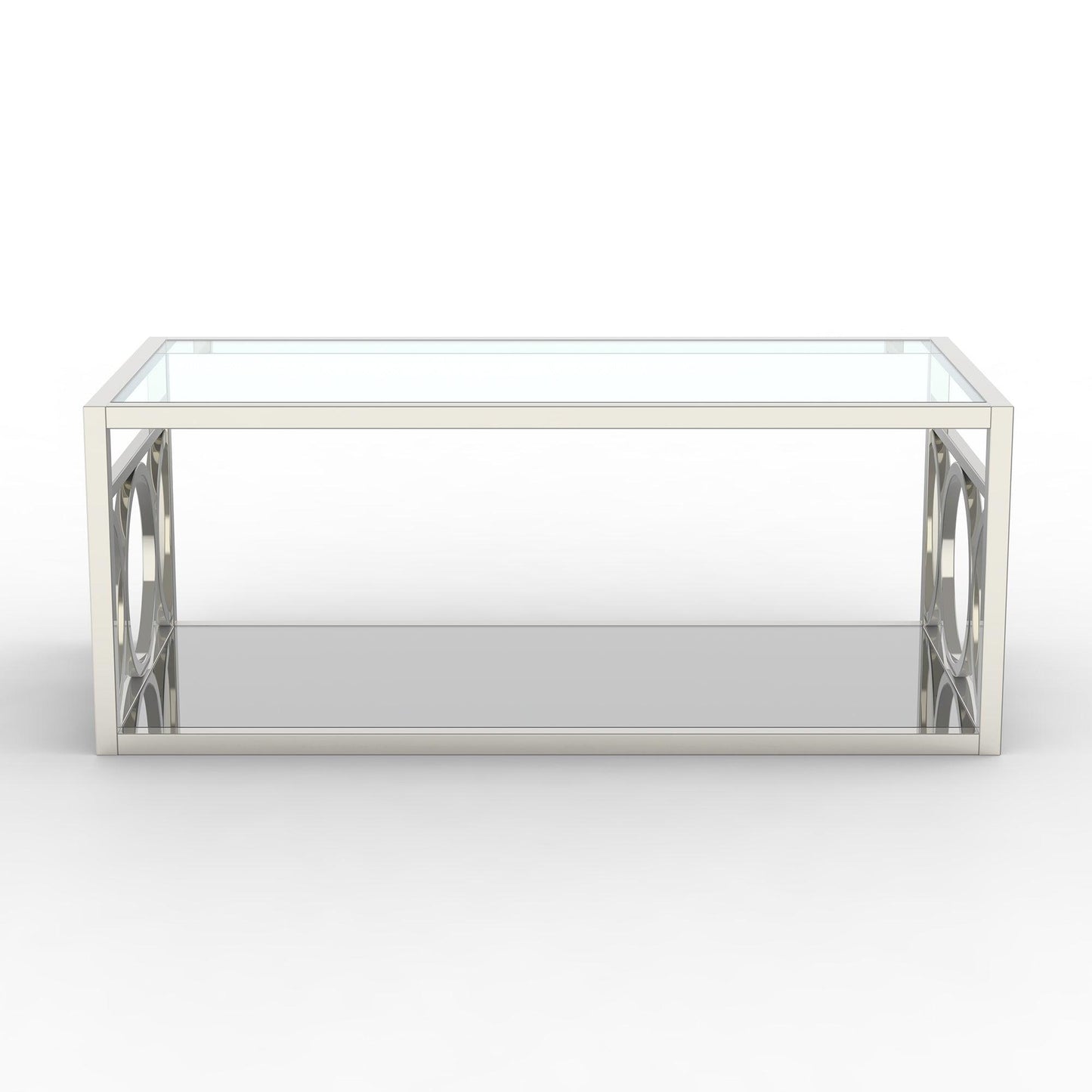 47" Contemporary Coffee Table in Chrome