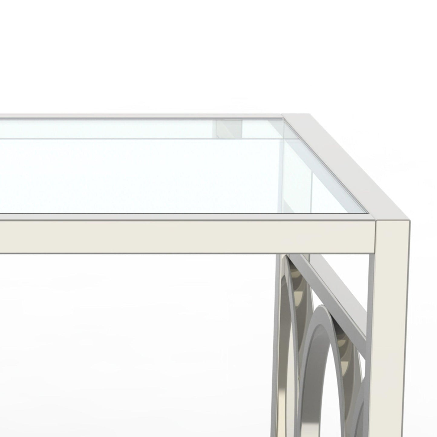 47" Contemporary Coffee Table in Chrome