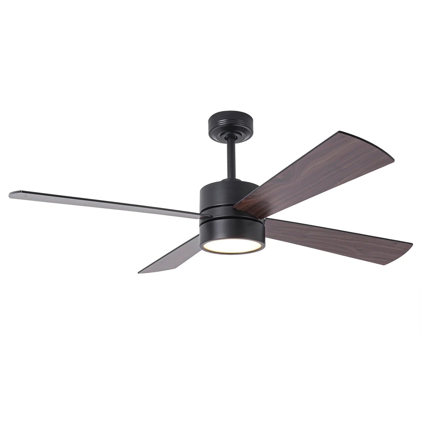 52 Inch Bucholz Industrial Dimmable RGB LED Ceiling Fan with Remote and APP Control