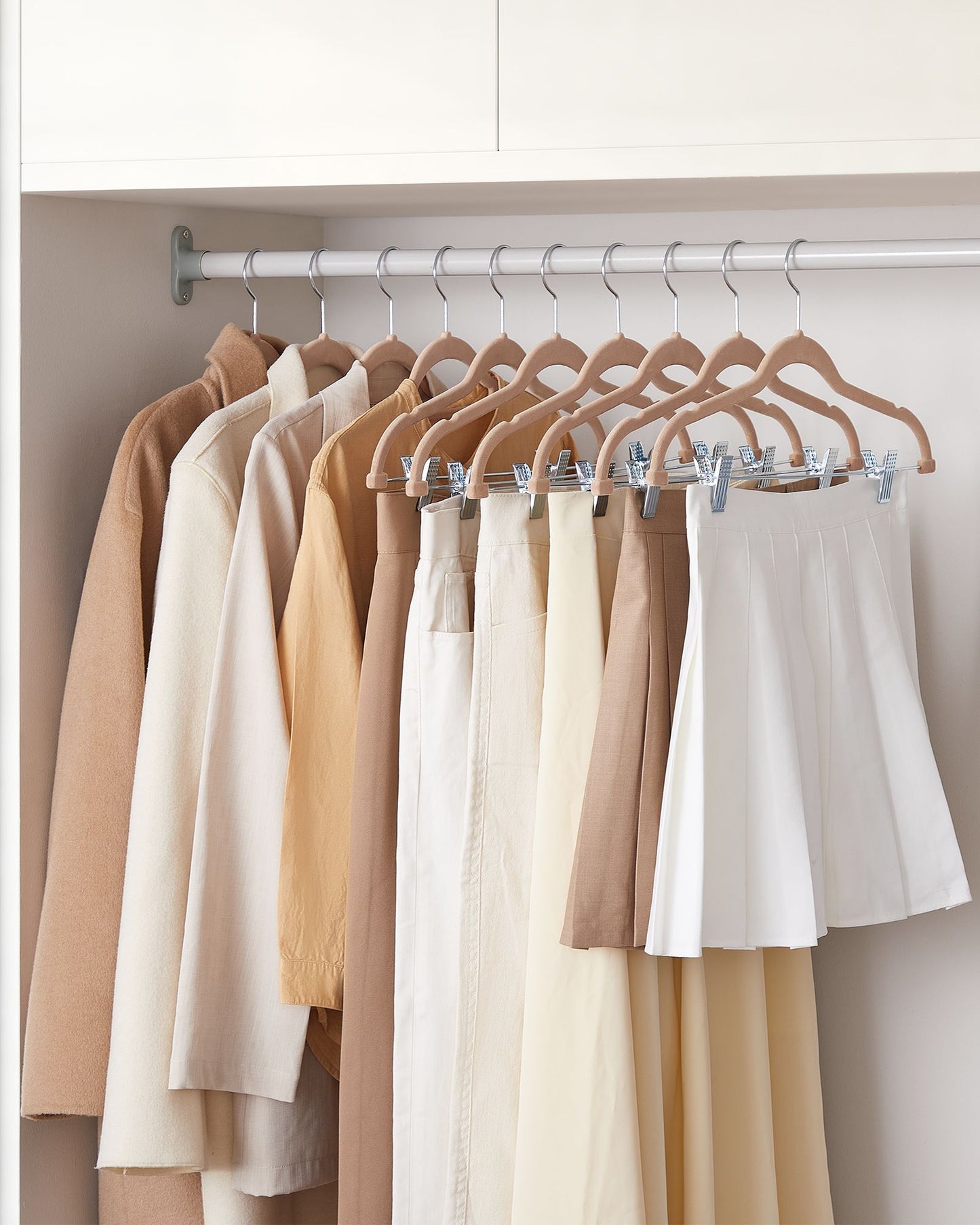 30-Pack Pants Hangers with Adjustable Clips