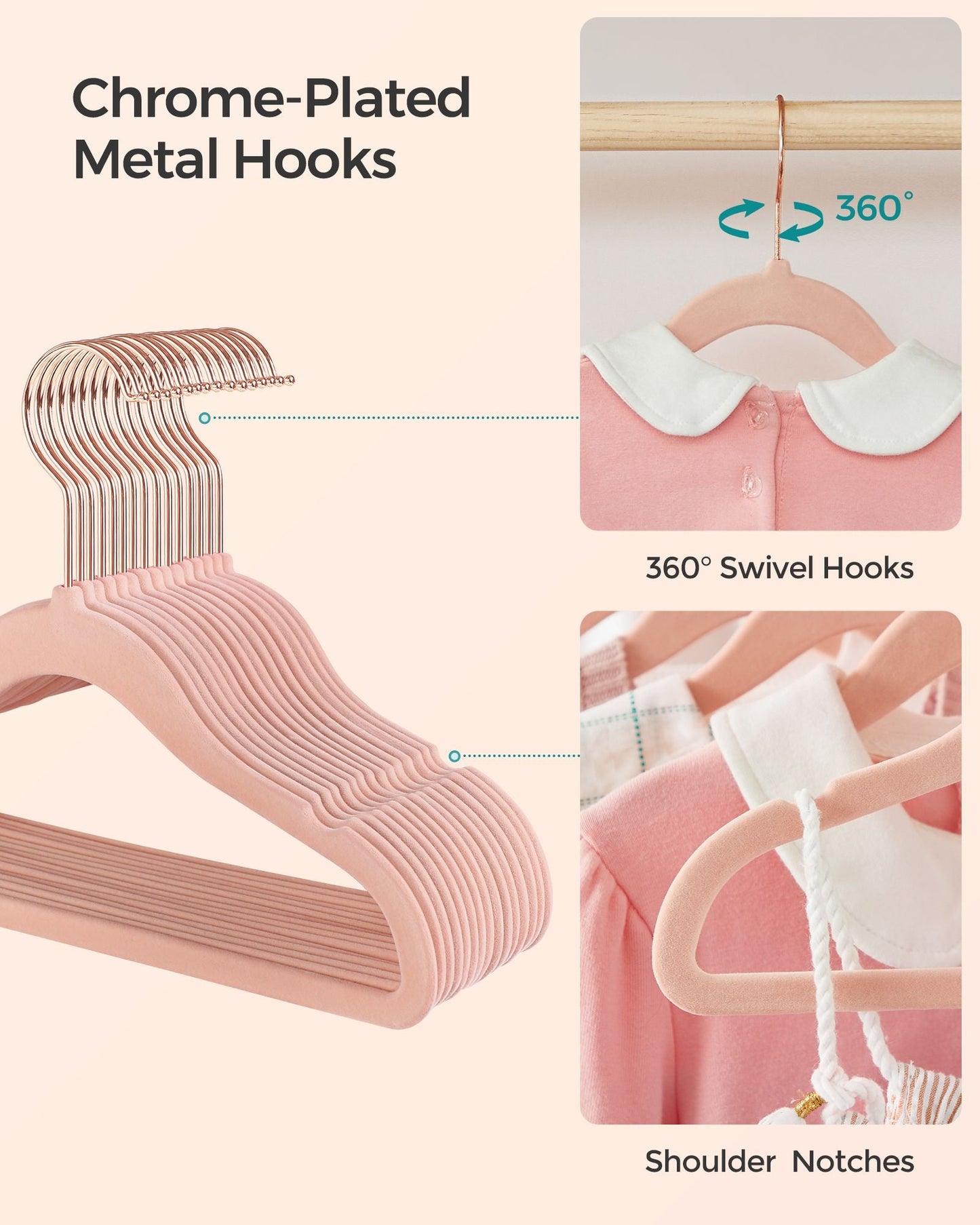 30 Pack Kids Hangers for Closet