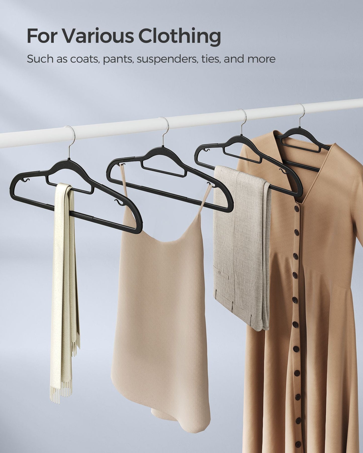 Pack of 30 Heavy-Duty Plastic Hangers