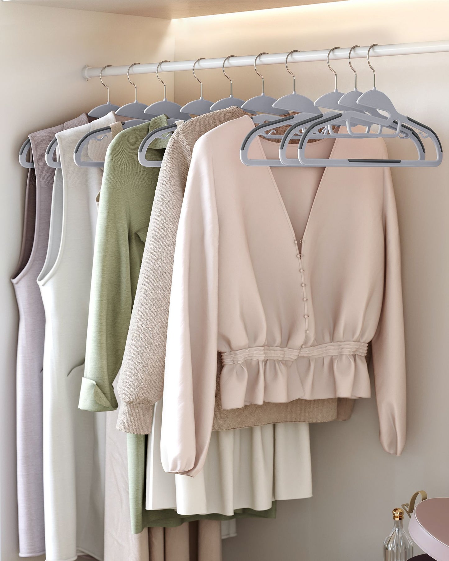 30 Pack Heavy-Duty Plastic Suit Hangers