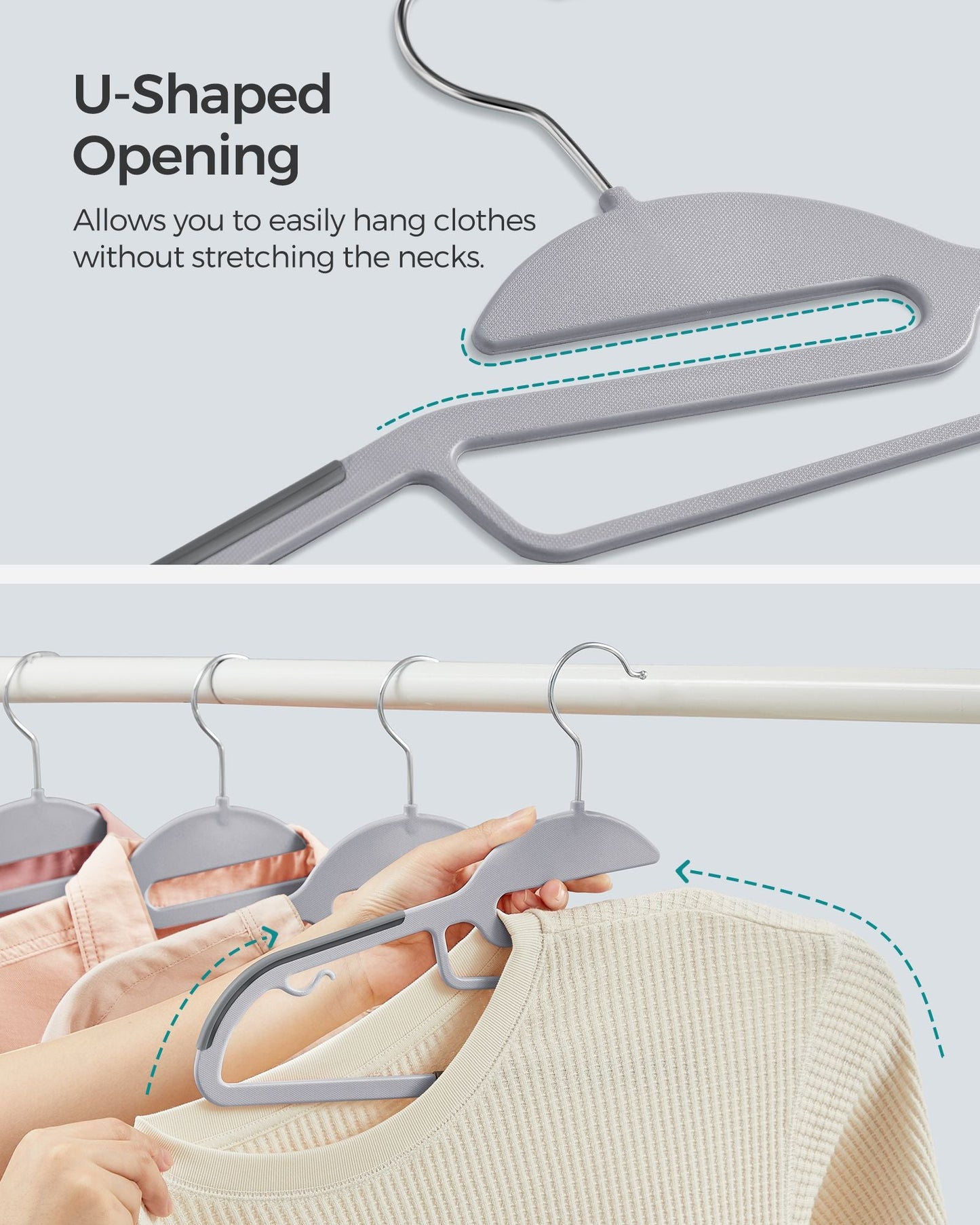 30 Pack Heavy-Duty Plastic Suit Hangers