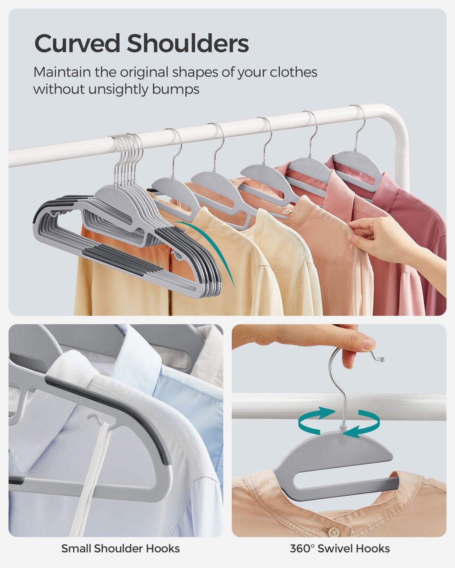 30 Pack Heavy-Duty Plastic Suit Hangers