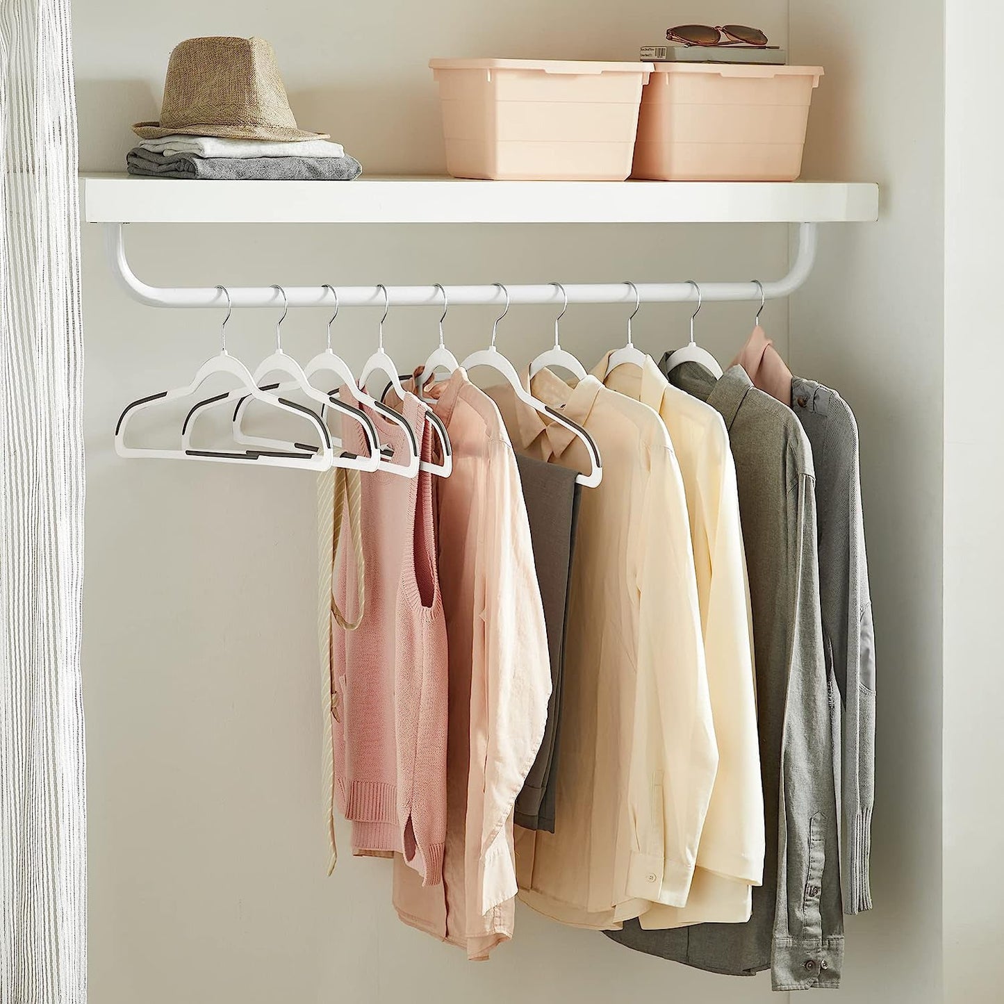 Pack of 50 Plastic Coat Hangers