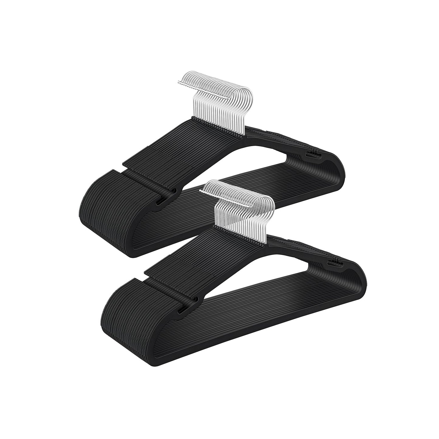 Heavy-Duty Plastic Clothes Hangers 50 Pack
