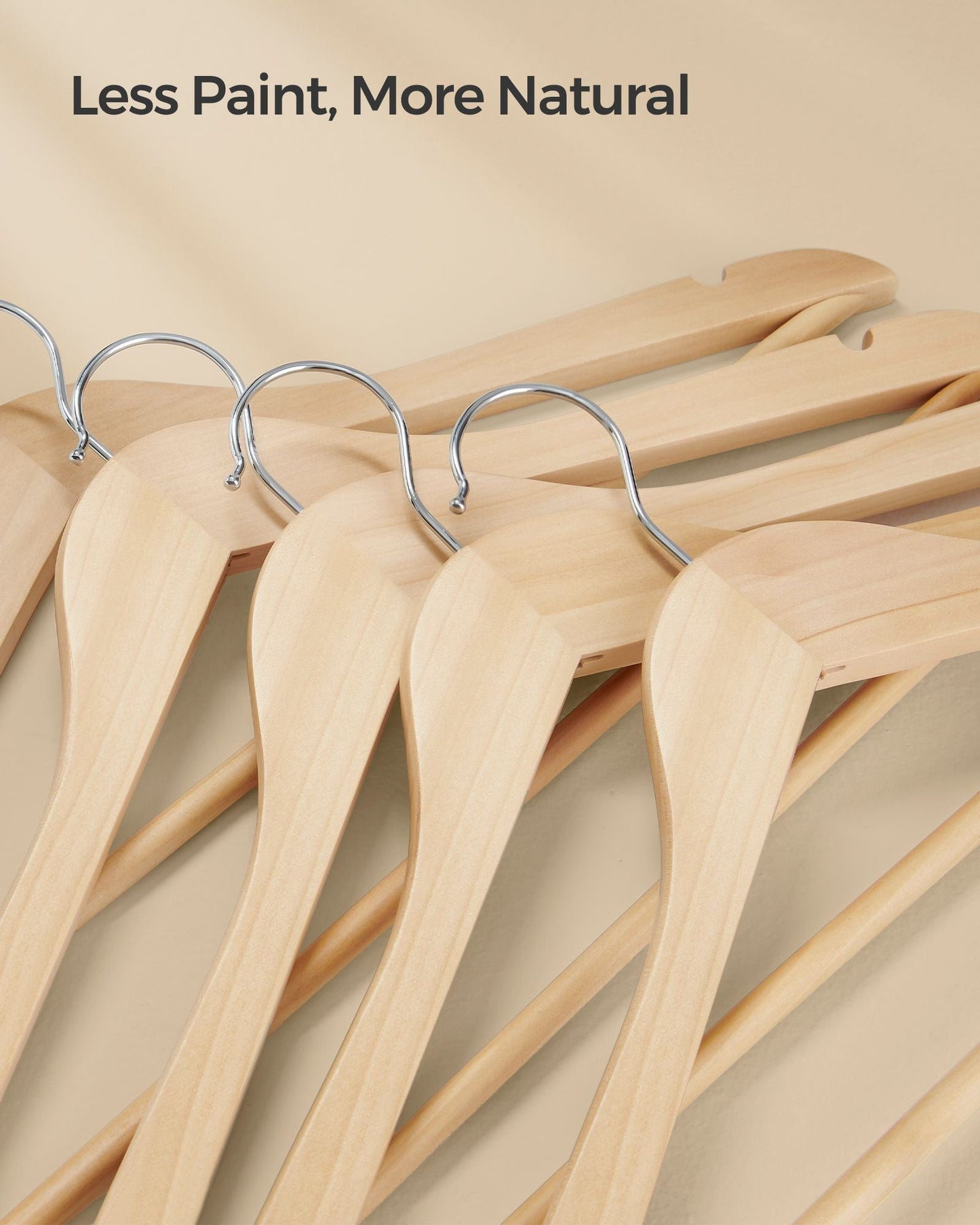 24-Pack Wooden Coat Hangers