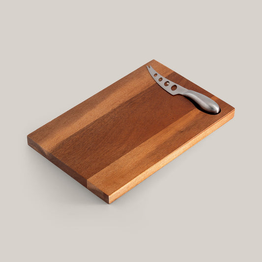 Mini Acacia Cheese Board & Knife Set