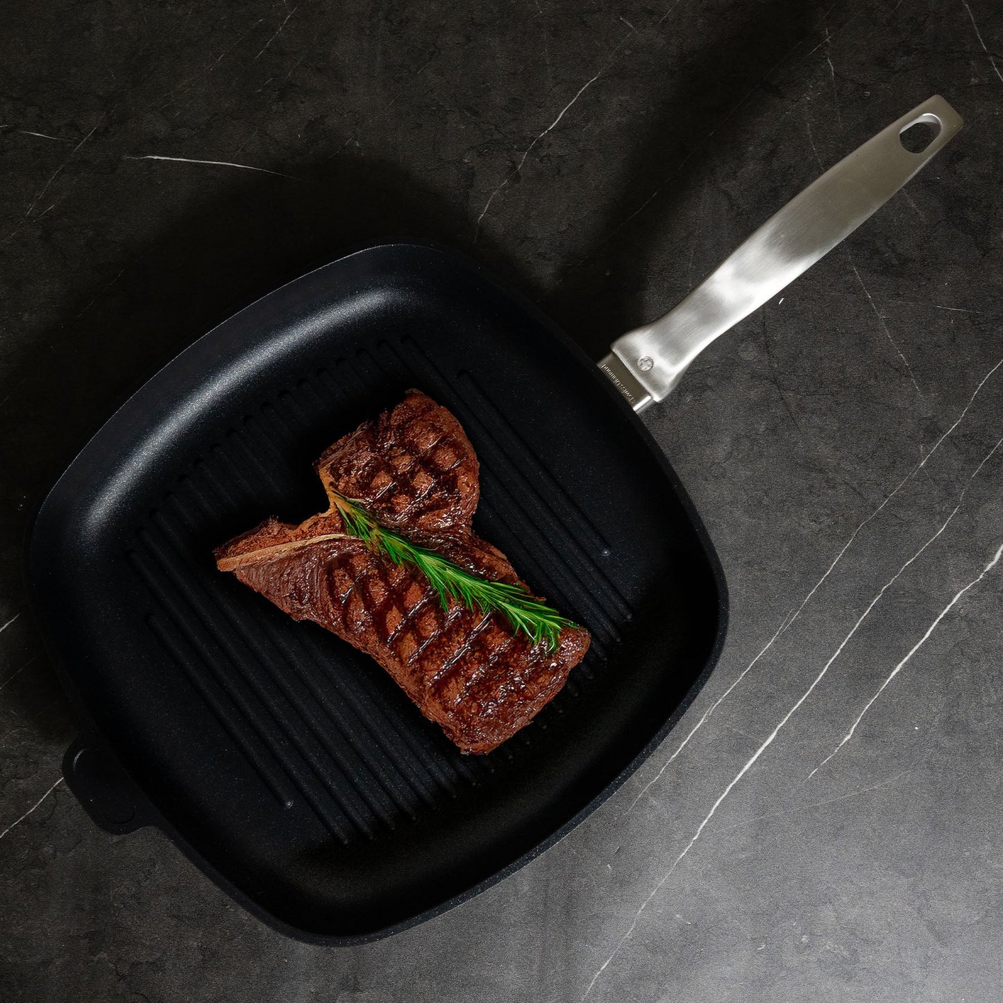 CXD PFAS Free Nonstick Square Grill Pan - 11" x 11" (28 cm x 28 cm)