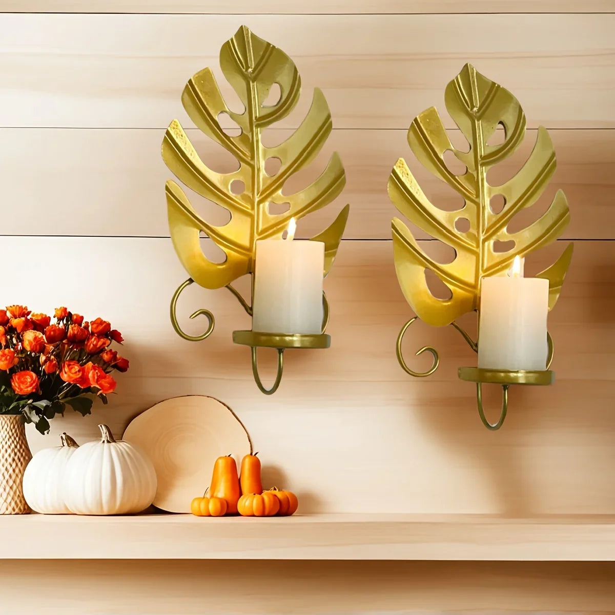 Candle Holders - Elegant Metal Set