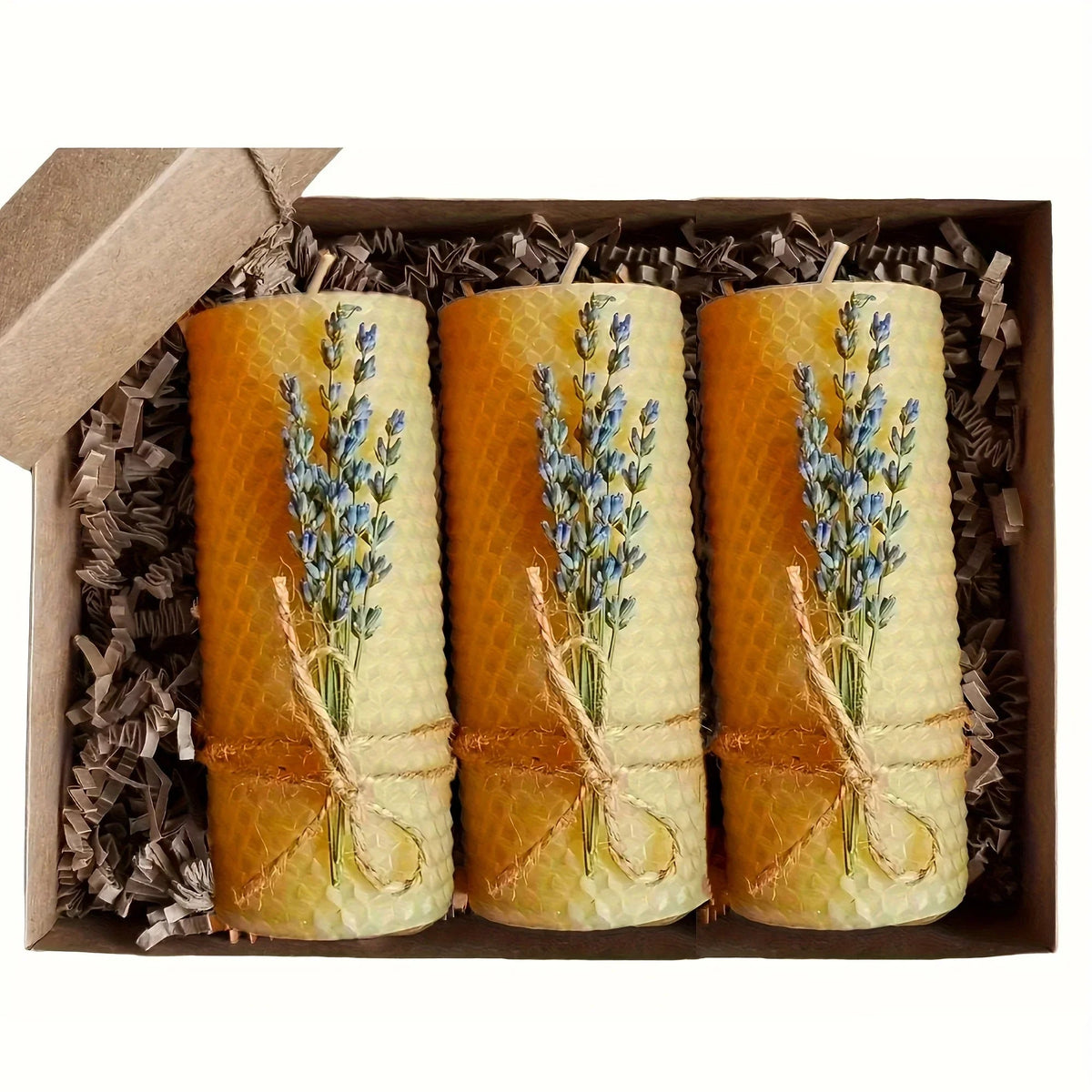 Candles - Lavender Beeswax 3-Pack