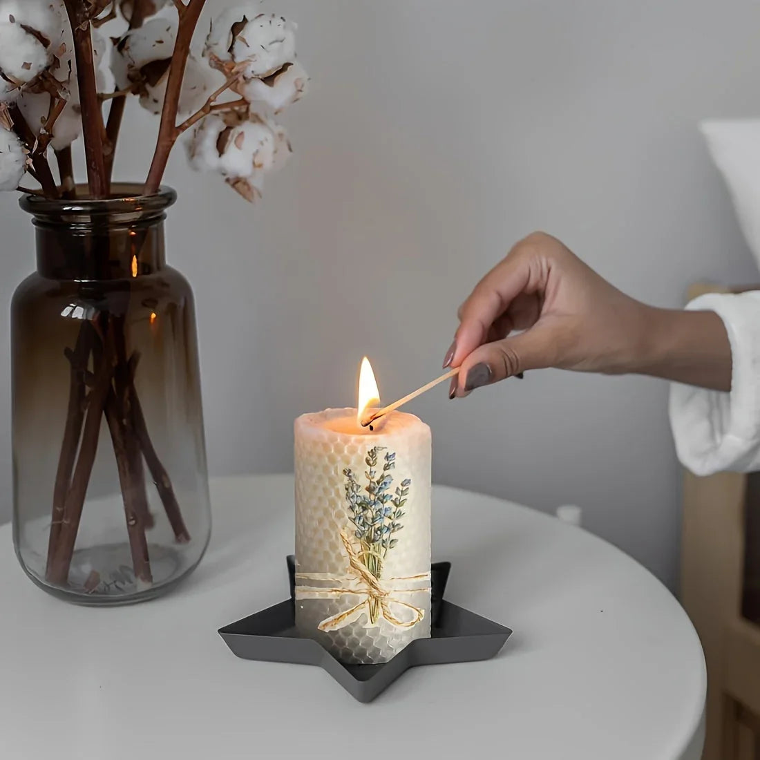 Candles - Lavender Beeswax 3-Pack