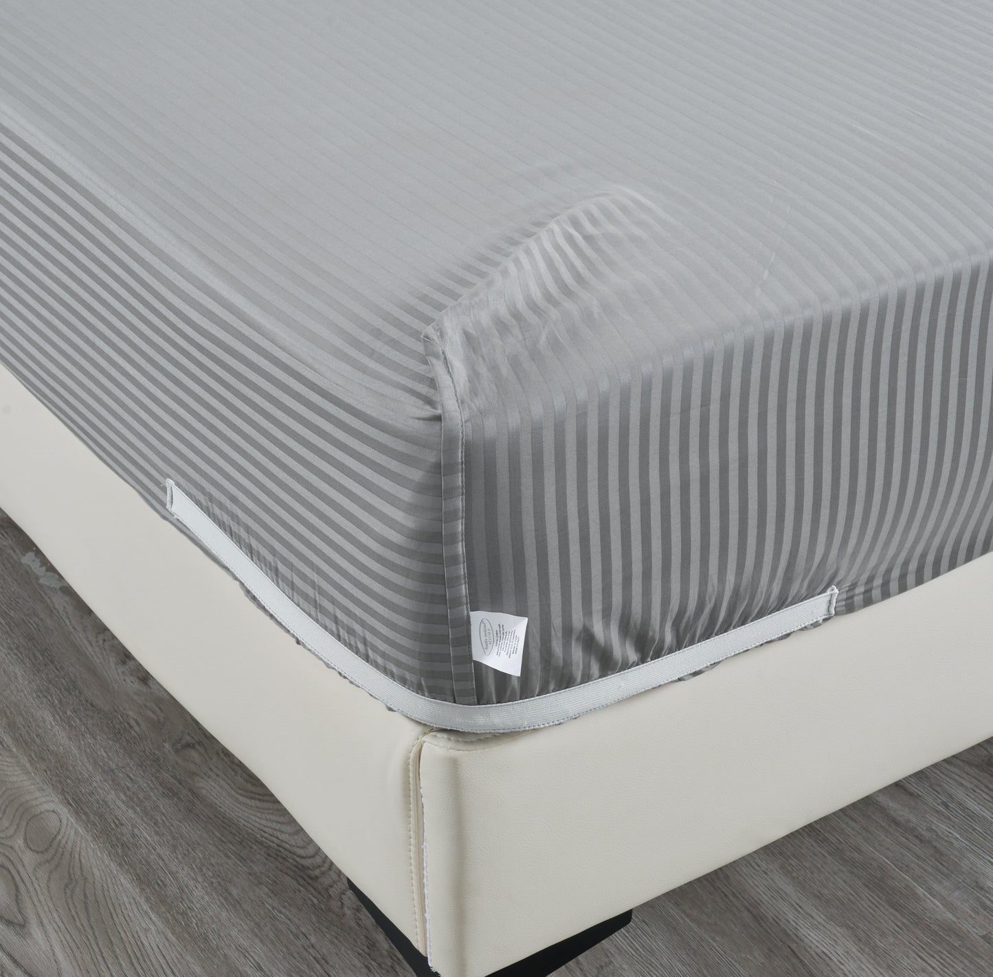 Kathy Ireland 500 Thread Count Damask Stripe Sheet Set with Optifit