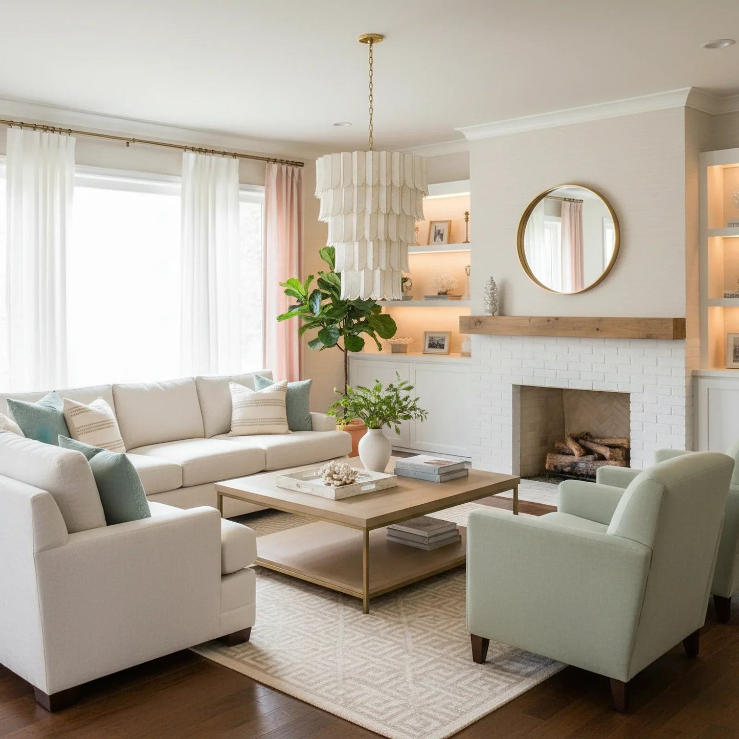 Cartagena Vintage Gold Leaf Chandelier