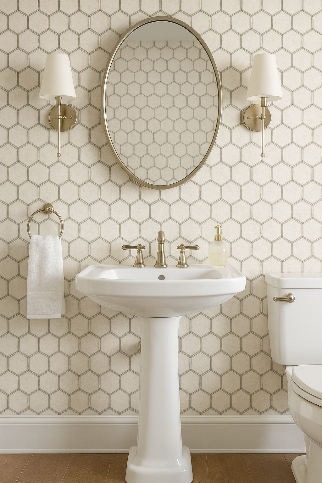 Honeycomb Sketch Wallpaper