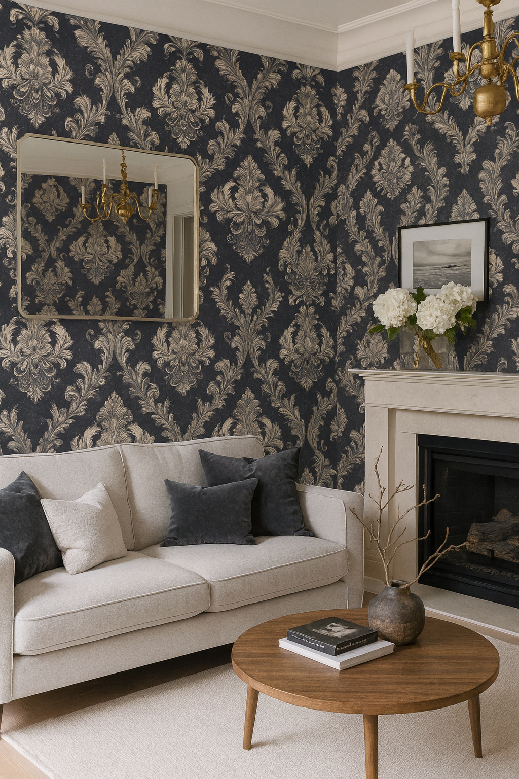 Noir Versailles Wallpaper