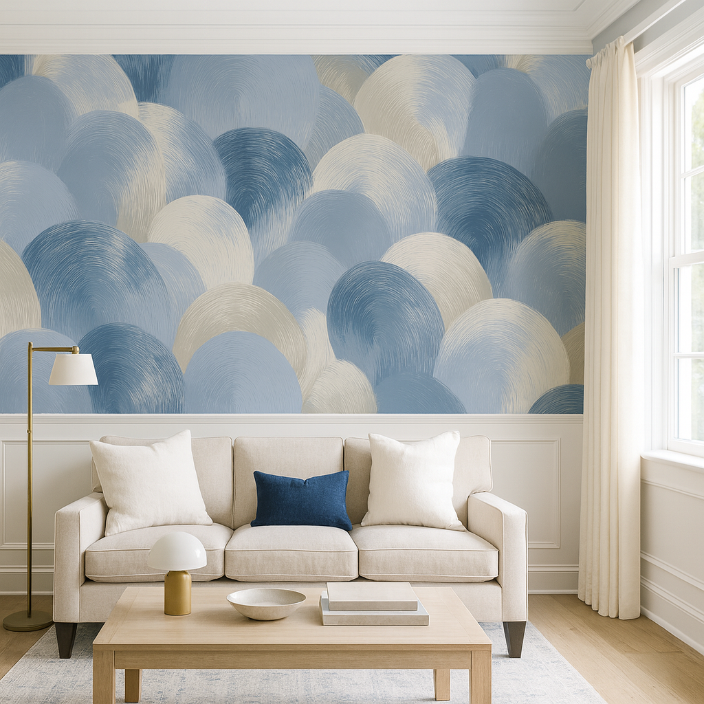 Seafoam Swirl Wallpaper