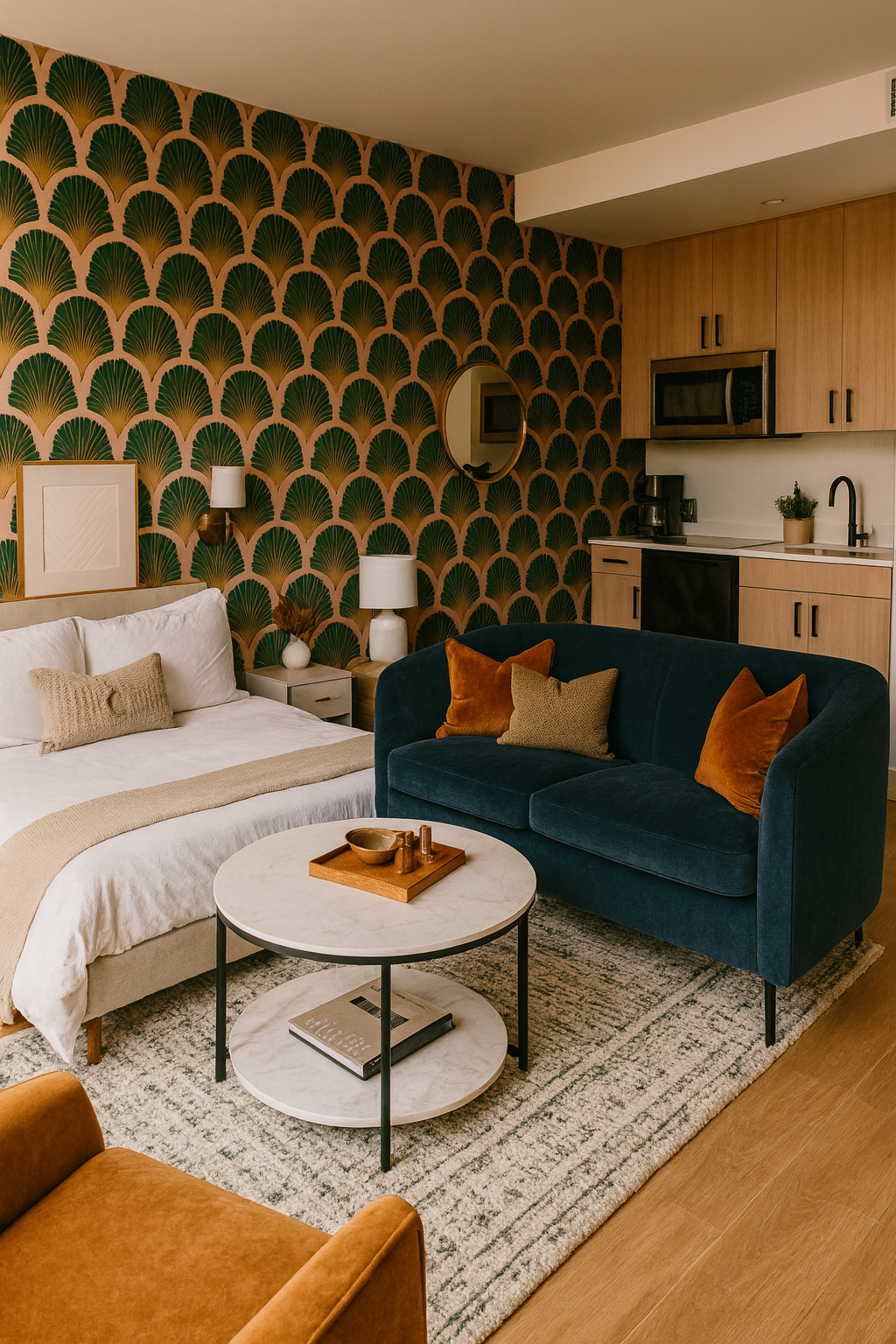 Deco Shells Wallpaper