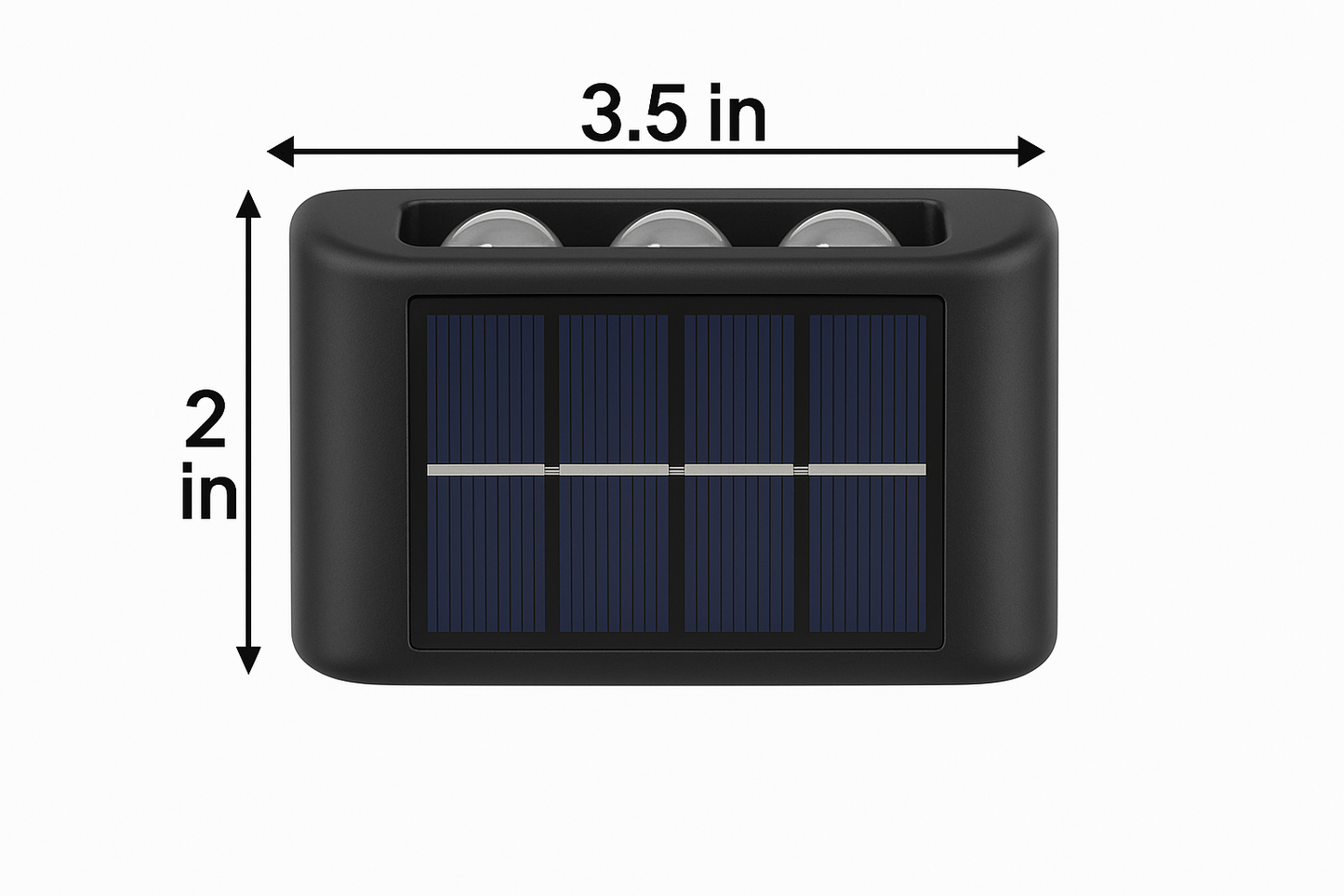 4-Pack Solar Outdoor Wall LED Light