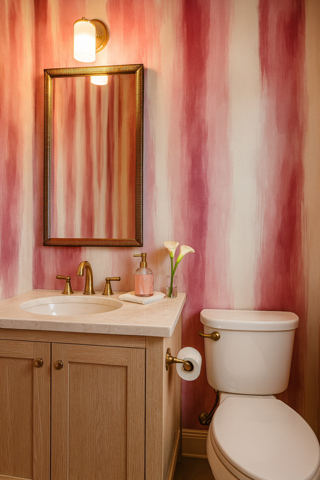 Crimson Veil Wallpaper